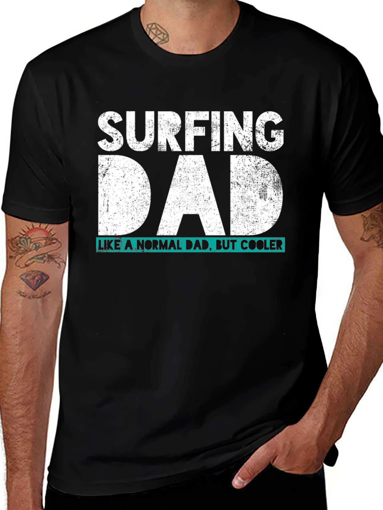 Variant 18 of Surfing Dad T-Shirt - Cool Dad Tee