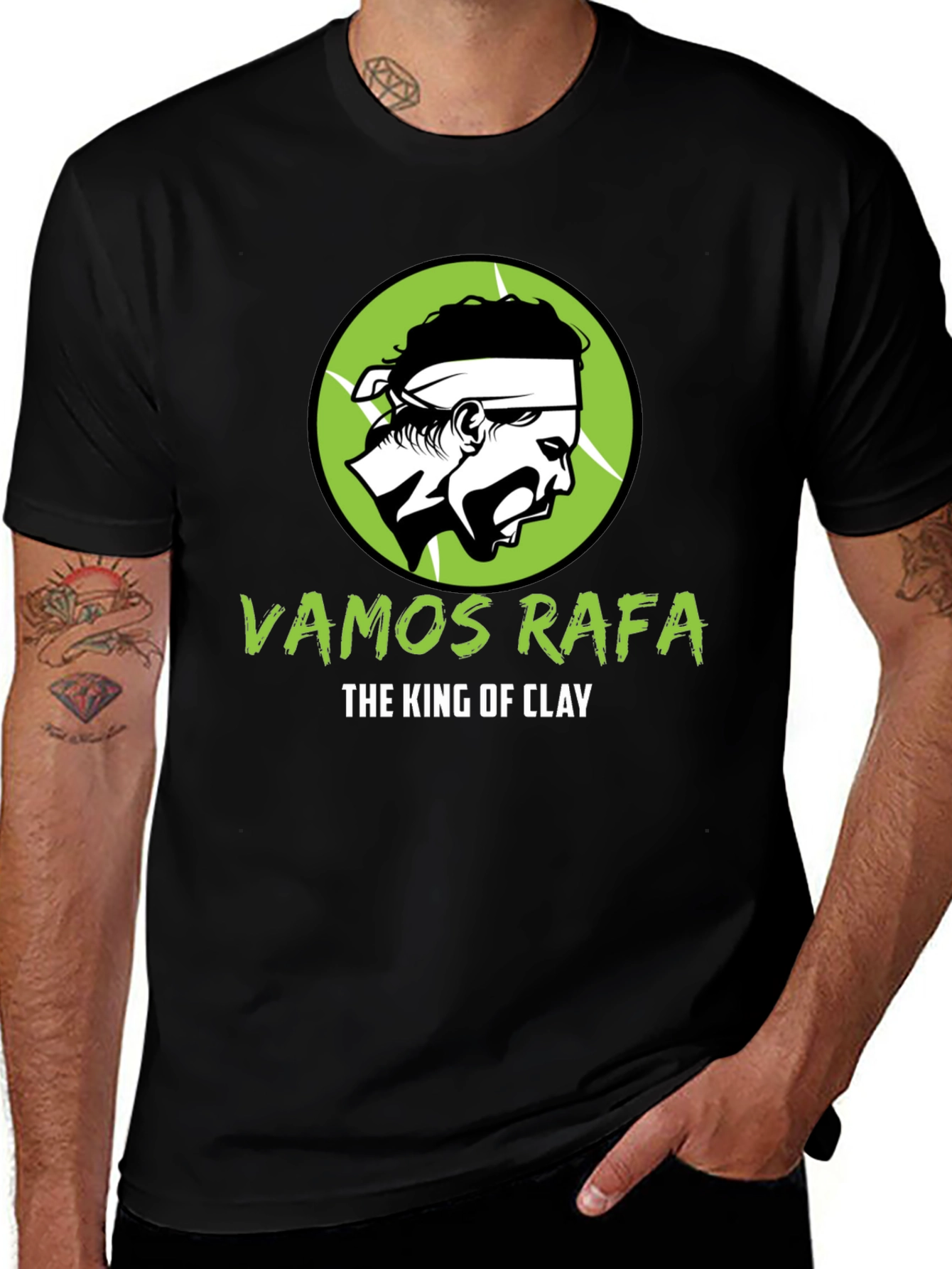 Variant 25 of Vamos Rafa King of Clay T-Shirt - Tennis Fan Apparel