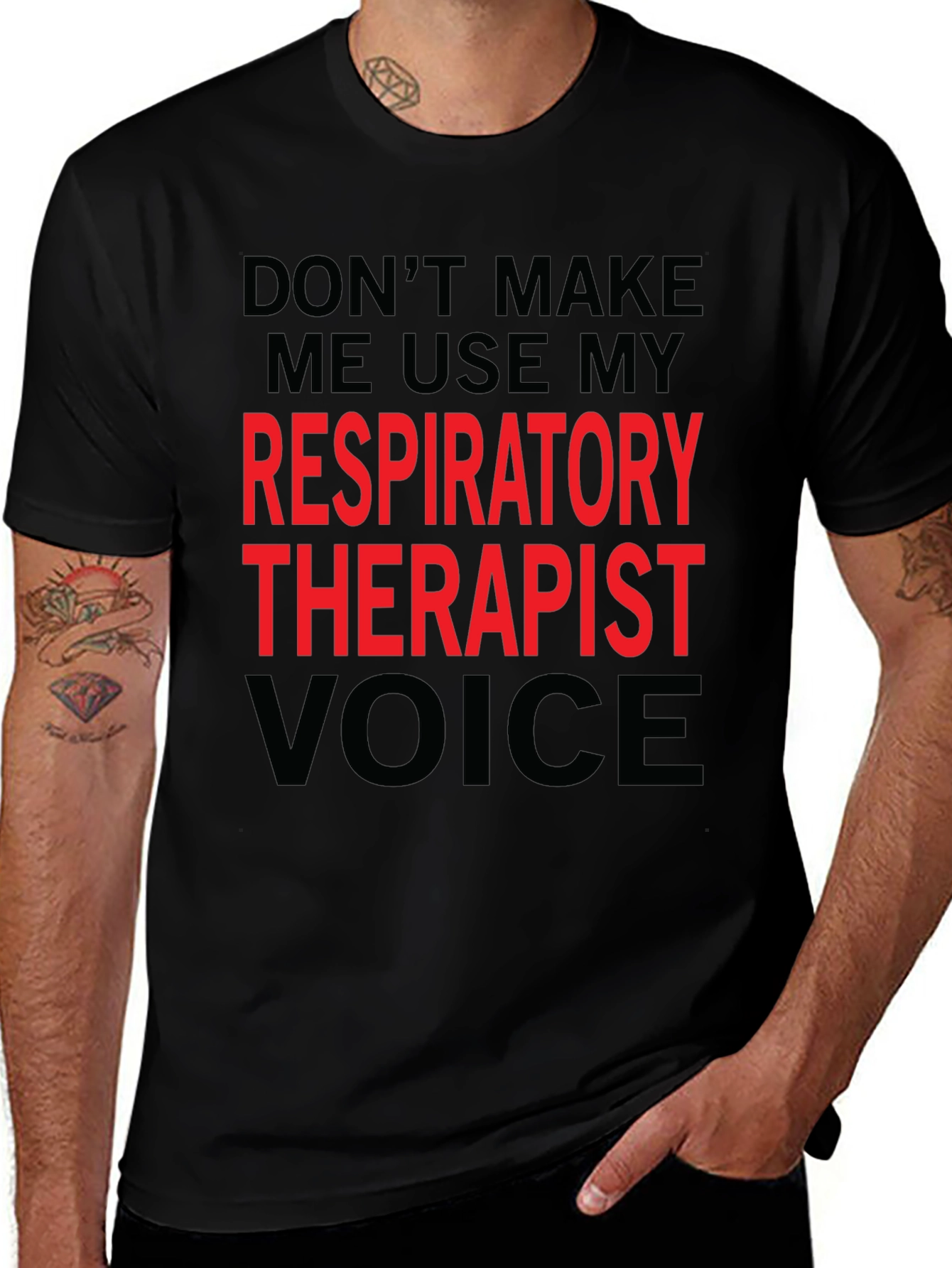 Variant 23 of Respiratory Therapist Voice T-Shirt - Funny Tee