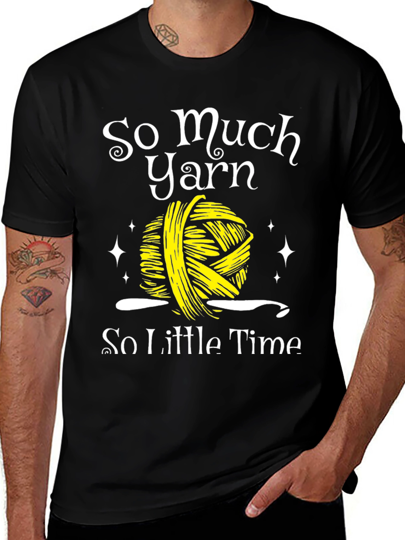 Variant 18 of So Much Yarn So Little Time Graphic Tee