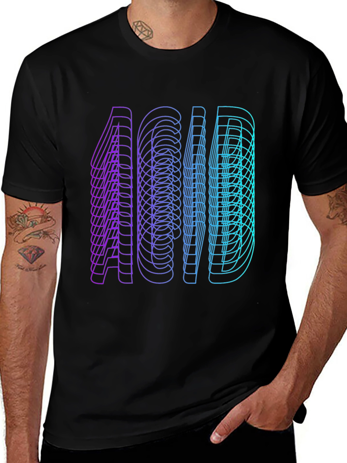 Variant 24 of ACID Graphic Tee - Black T-Shirt