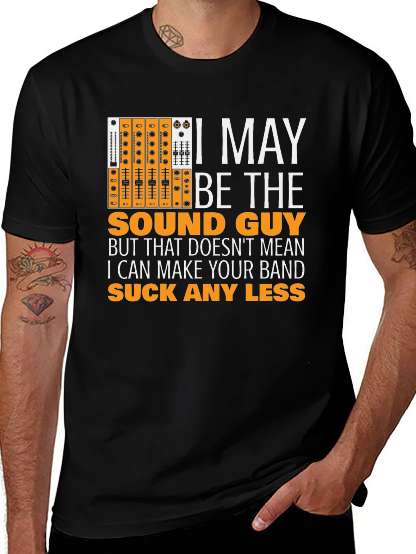 Variant 27 of Sound Guy T-Shirt - Audio Engineer Mixer Graphic Tee