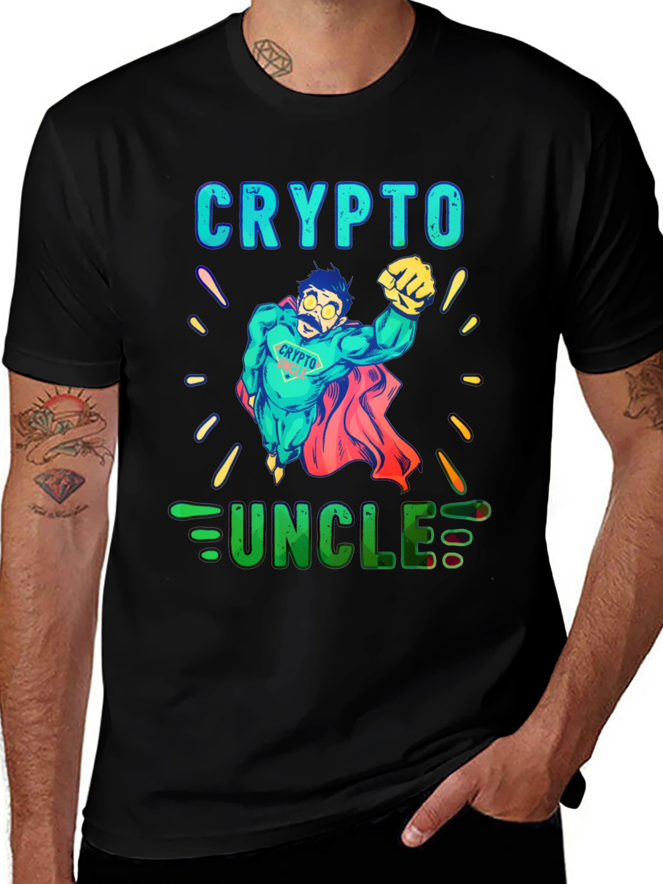 Variant 10 of Crypto Uncle Graphic T-Shirt