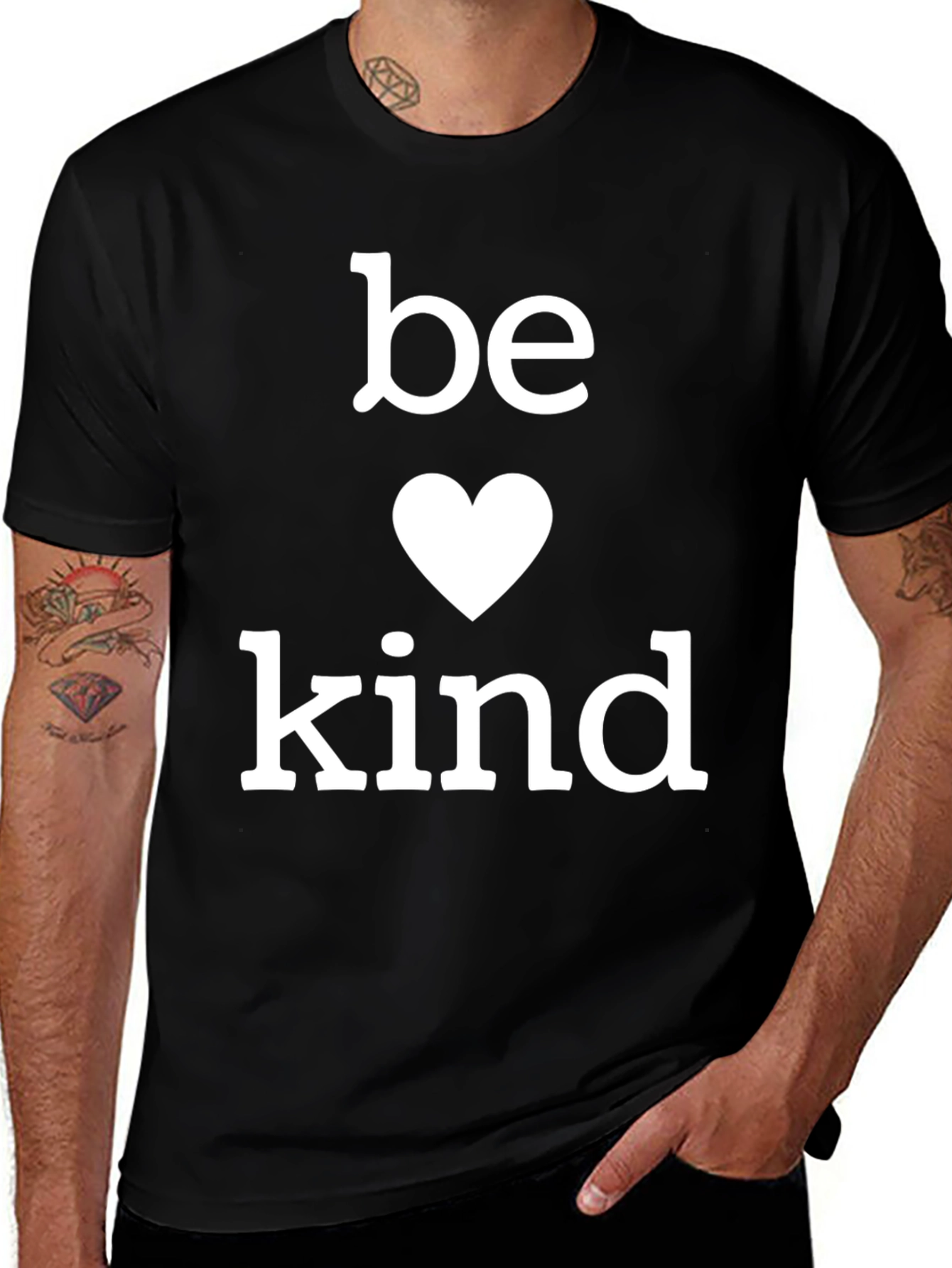Variant 10 of Be Kind T-Shirt - Heart Graphic Tee