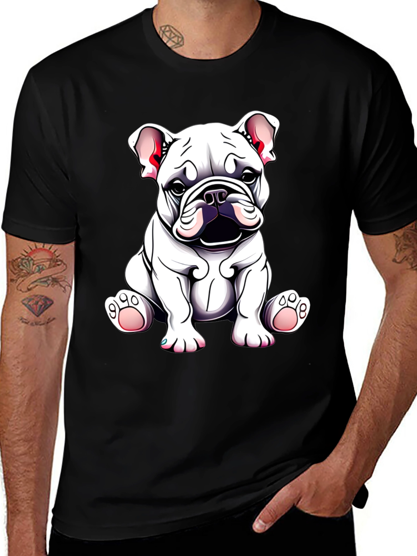 Variant 20 of Bulldog Puppy Graphic Tee - Cute Dog Lover Shirt