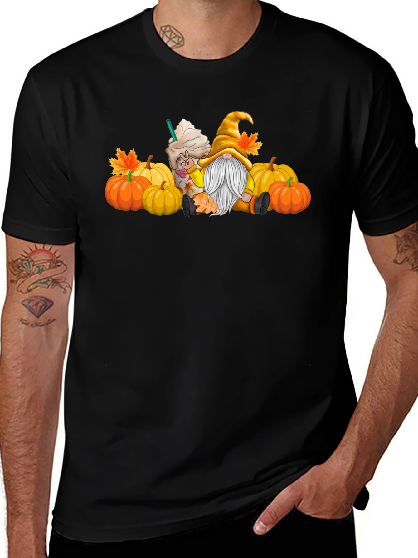 Variant 10 of Fall Gnome Pumpkin Spice T-Shirt