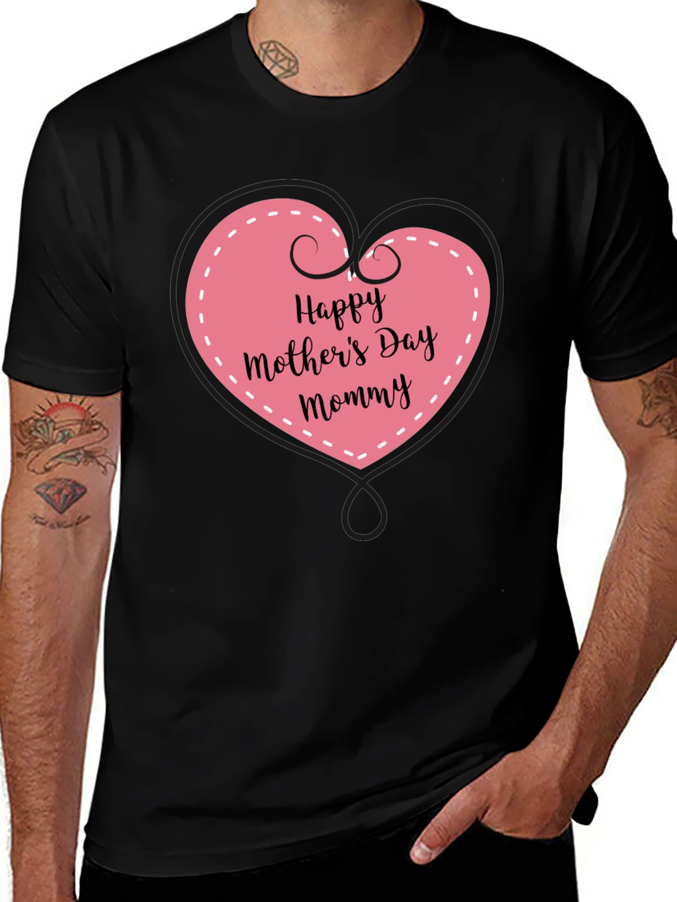 Happy Mother's Day Mommy Black Tee