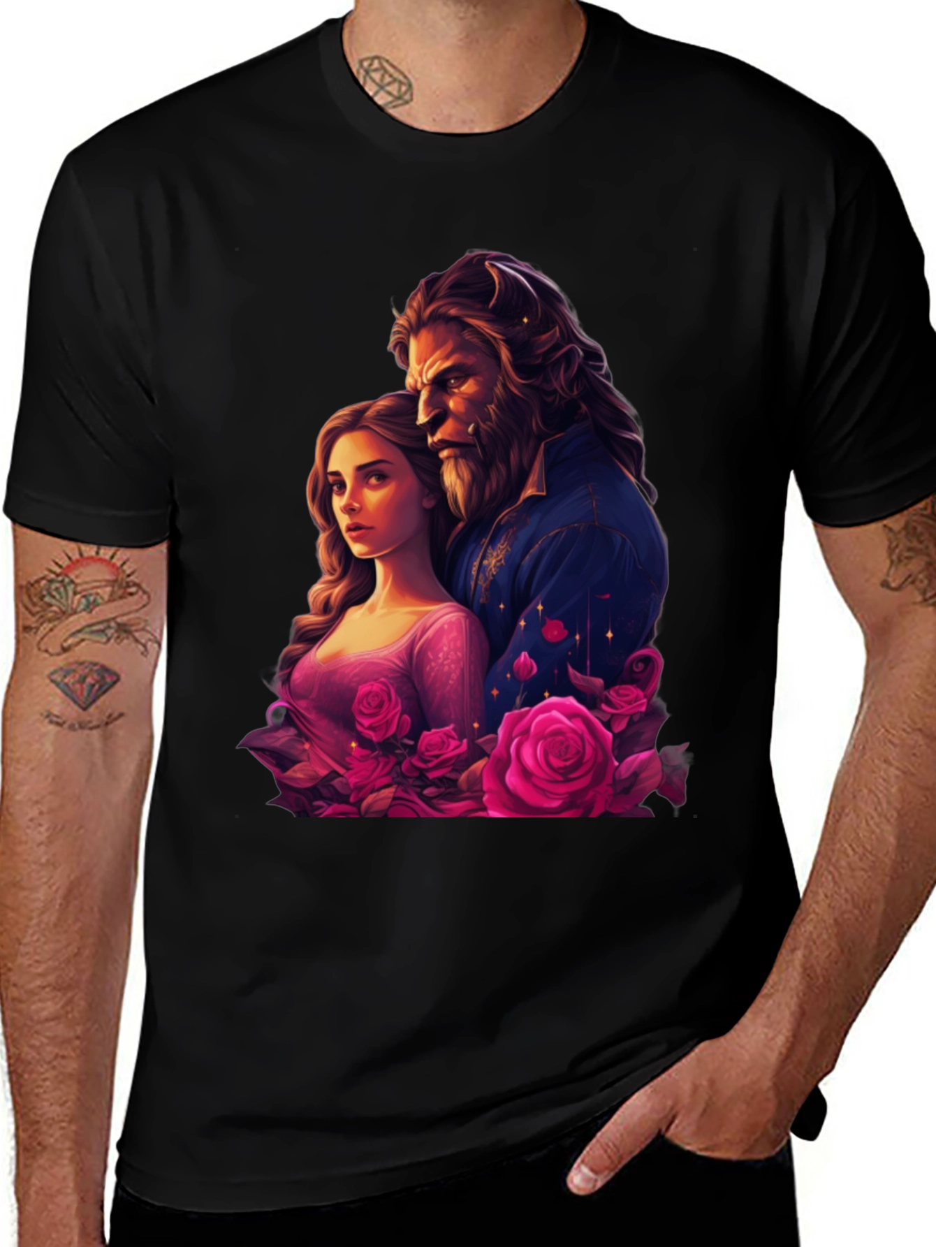 Beauty and the Beast Rose T-Shirt