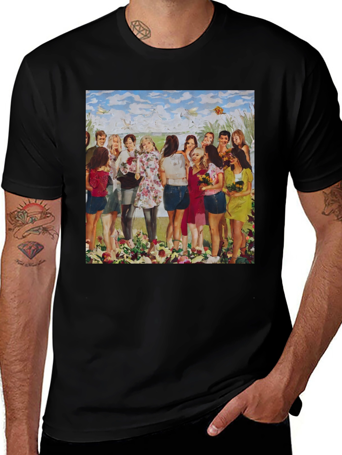 Variant 14 of Retro Floral Group T-Shirt