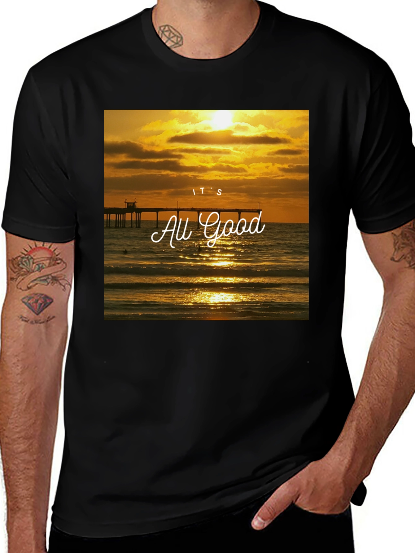 It's All Good Sunset Beach T-Shirt