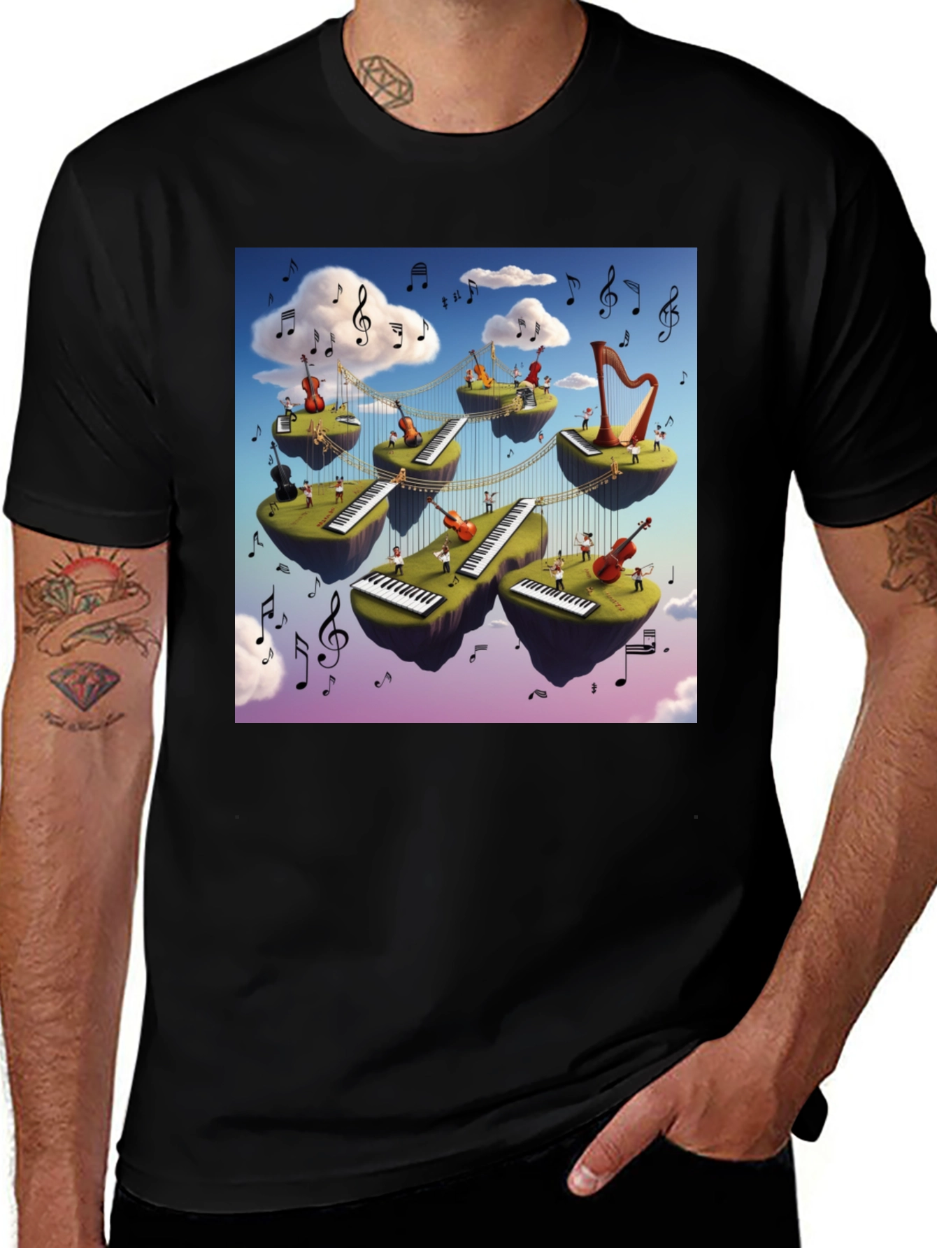 Variant 26 of Musical Islands T-Shirt