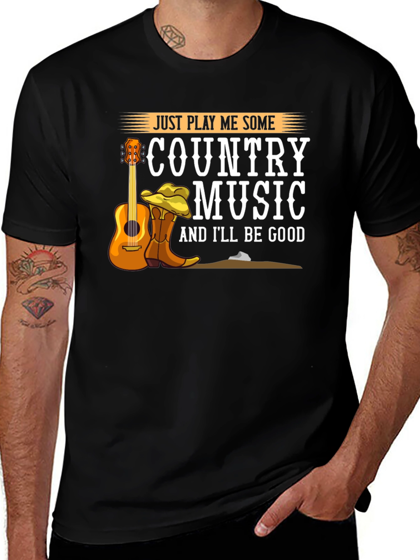 Variant 26 of Country Music T-Shirt - Just Play Me Some Music!