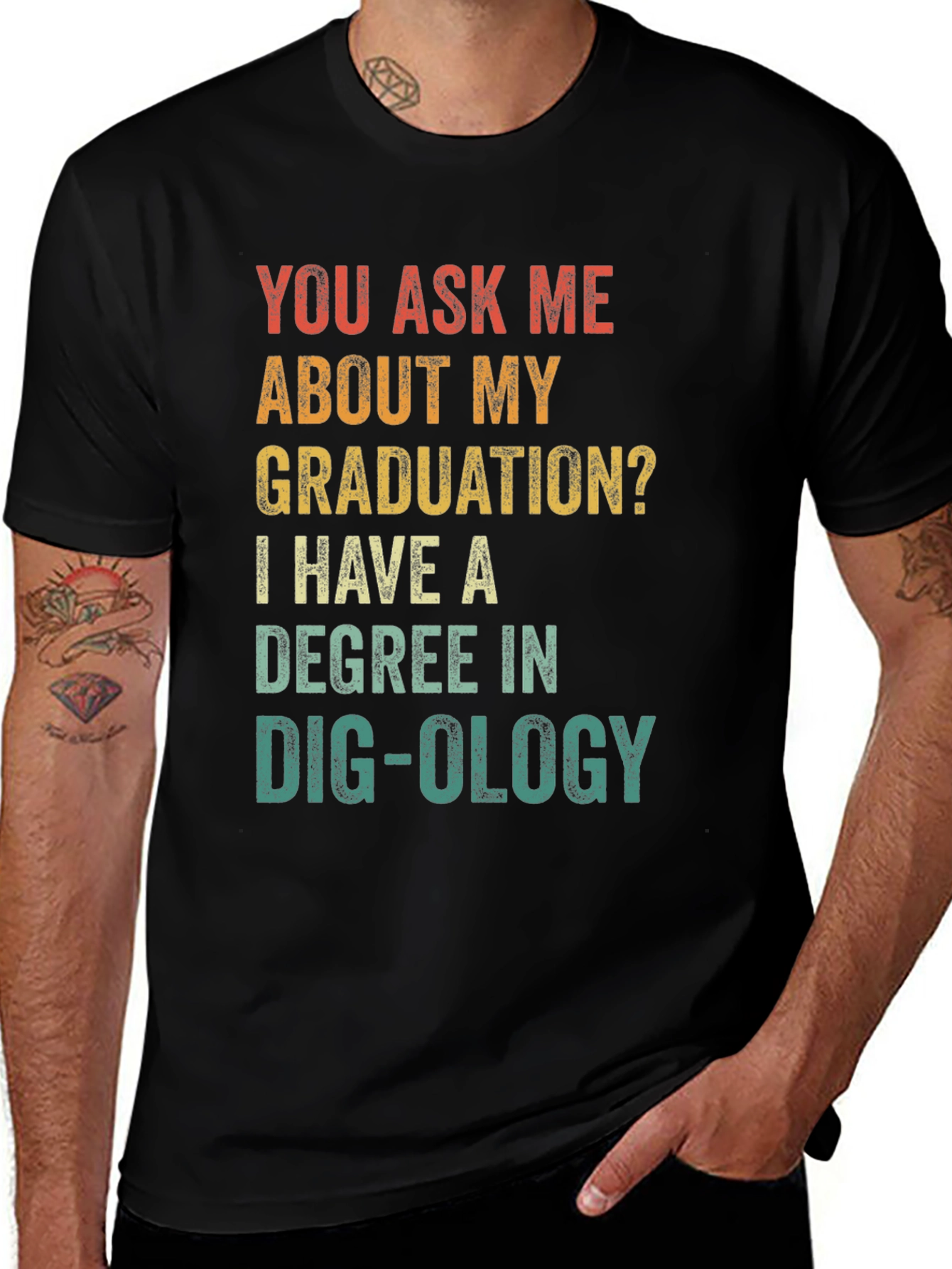 Variant 11 of Dig-ology Degree Graphic T-Shirt