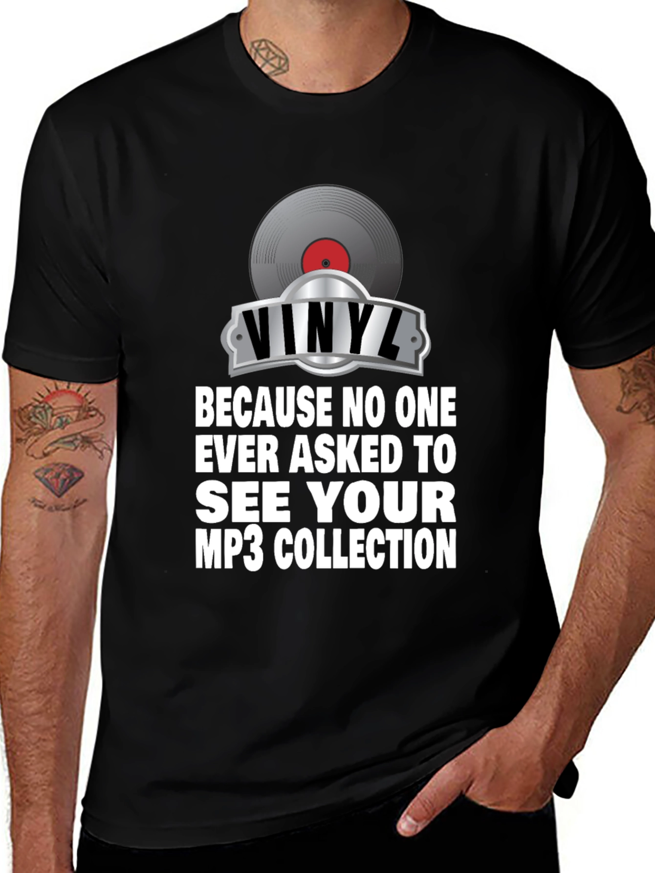 Variant 7 of Vinyl MP3 Music T-Shirt
