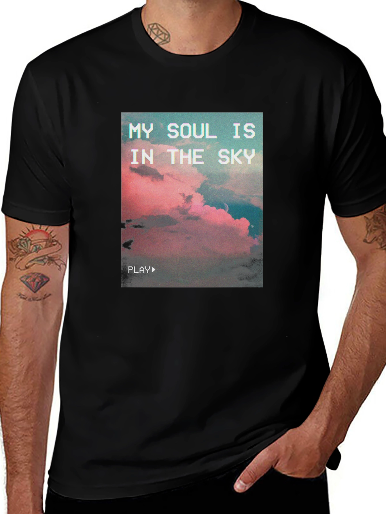 Variant 5 of My Soul Is In The Sky Graphic Tee - Black
