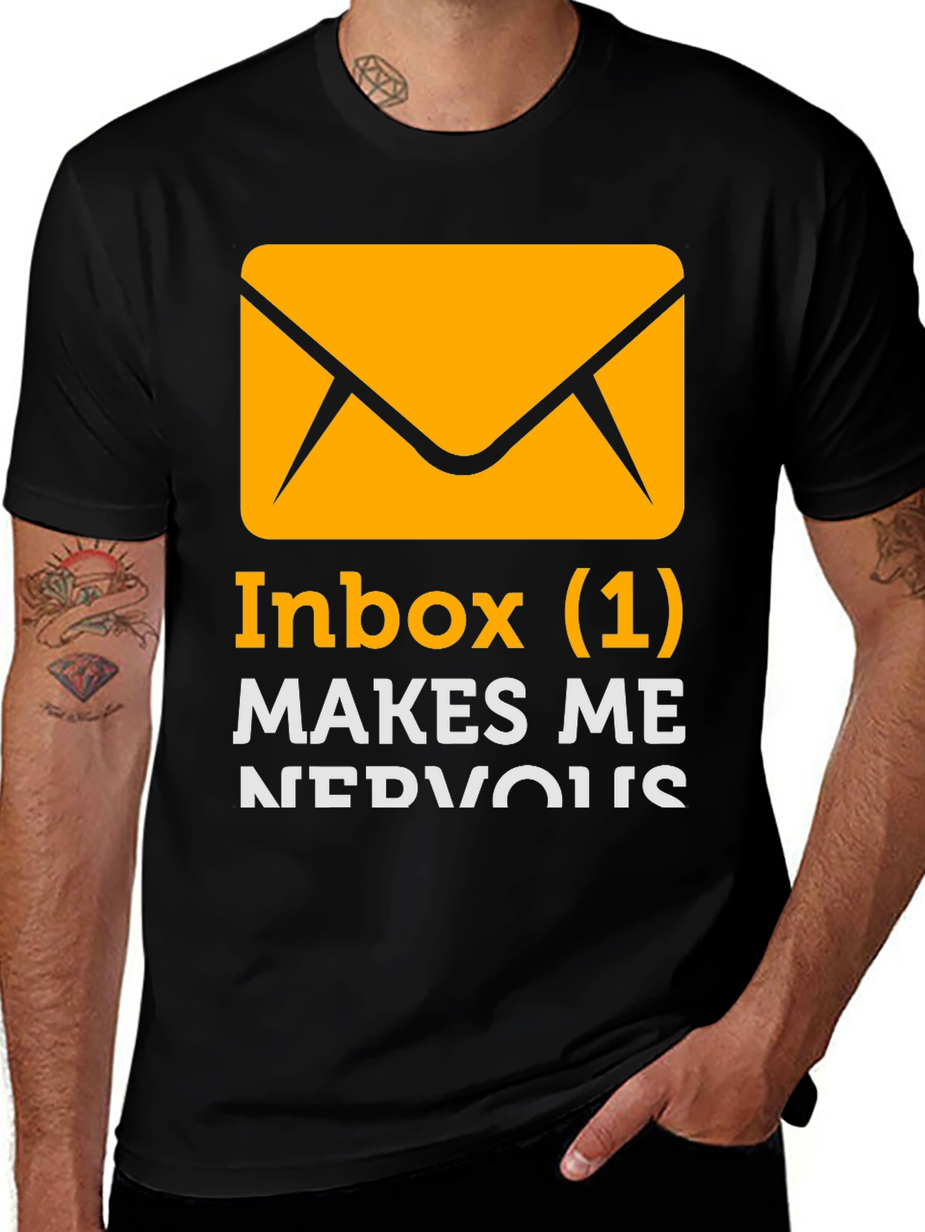 Variant 4 of Inbox (1) Makes Me Nervous T-Shirt