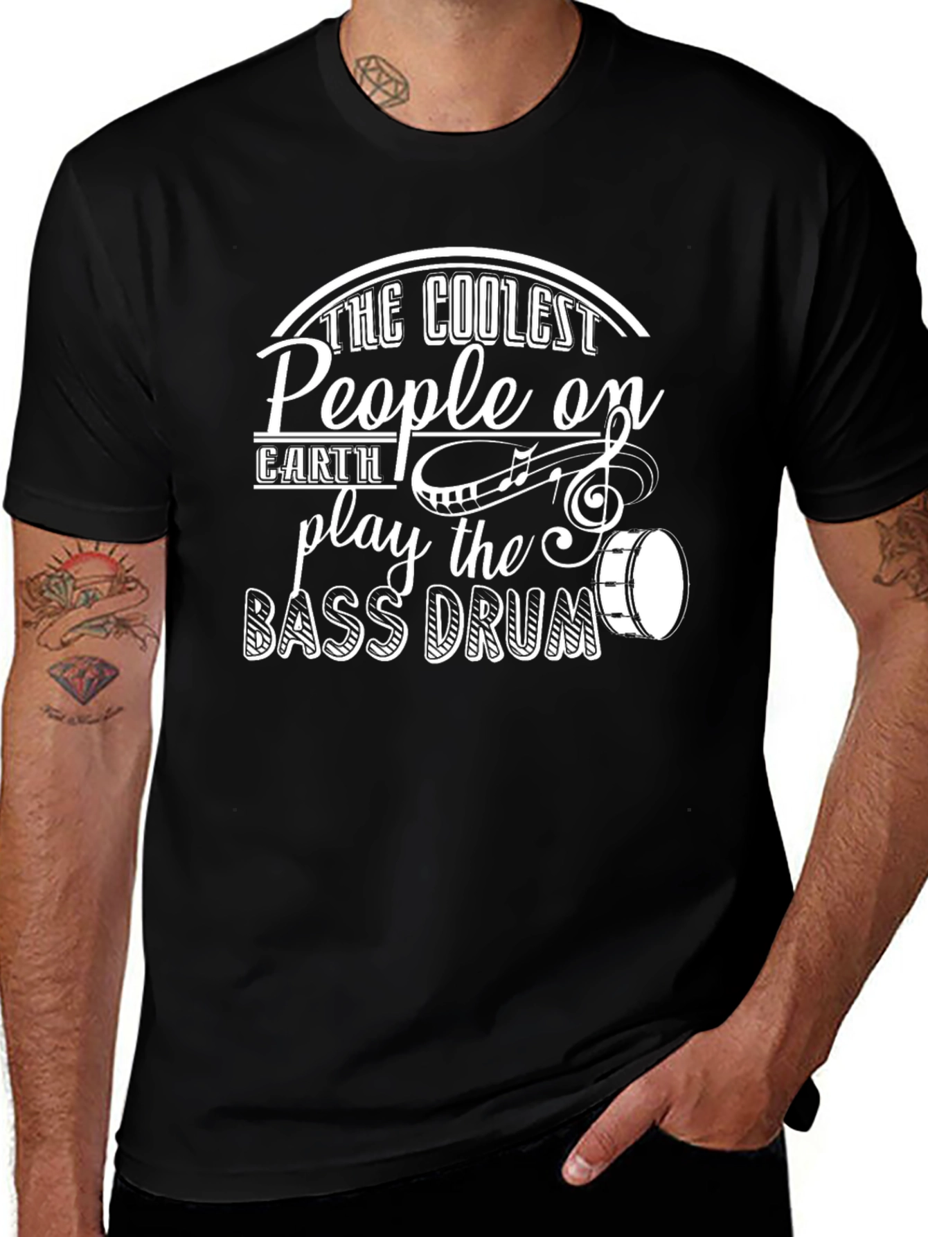 Variant 6 of Coolest People Play Bass Drum T-Shirt