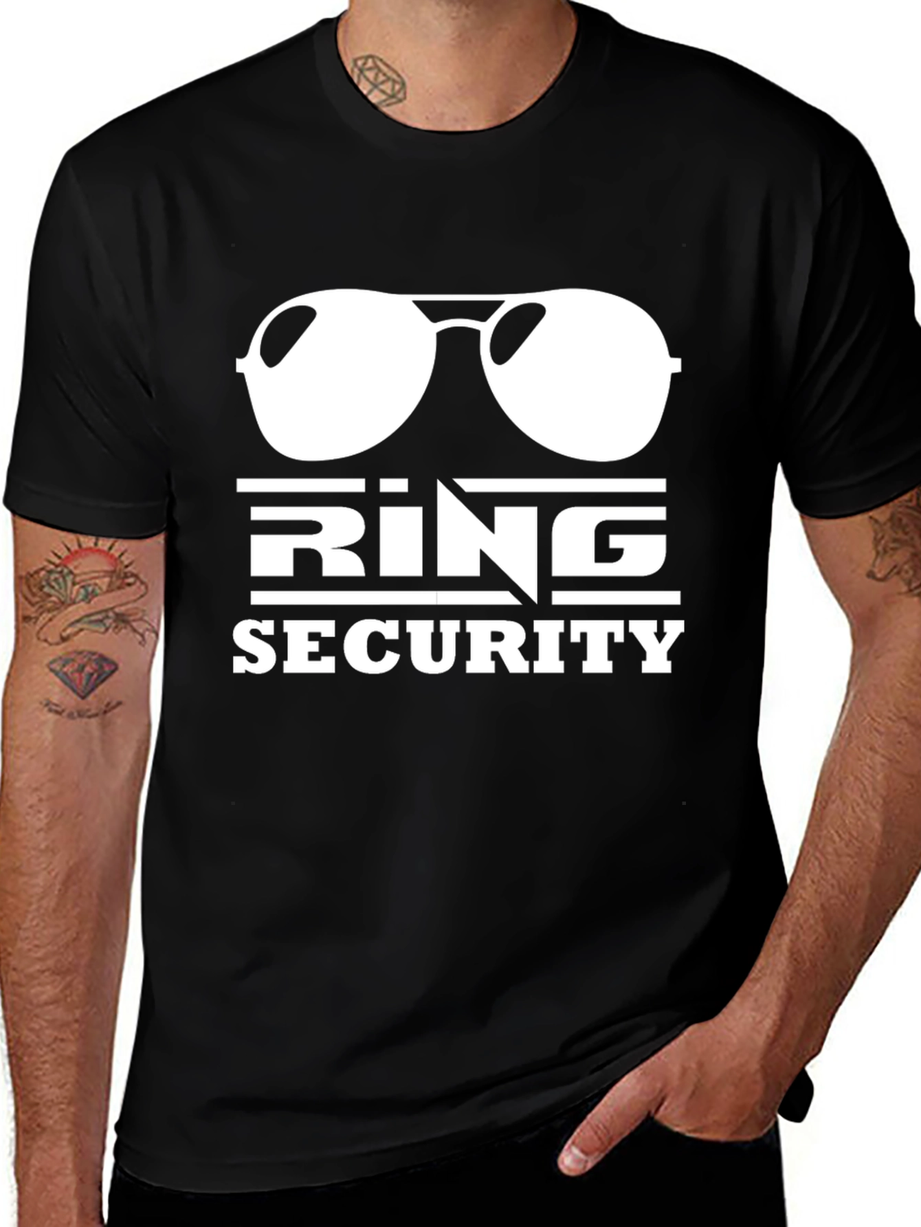Ring Security Graphic T-Shirt - Stylish Wedding Party Apparel