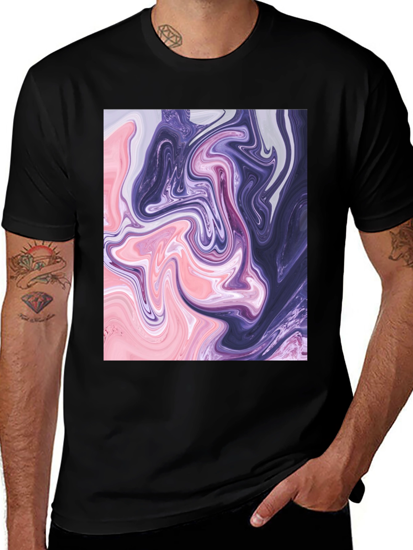 Variant 30 of Swirl Graphic Tee - Abstract Art T-Shirt