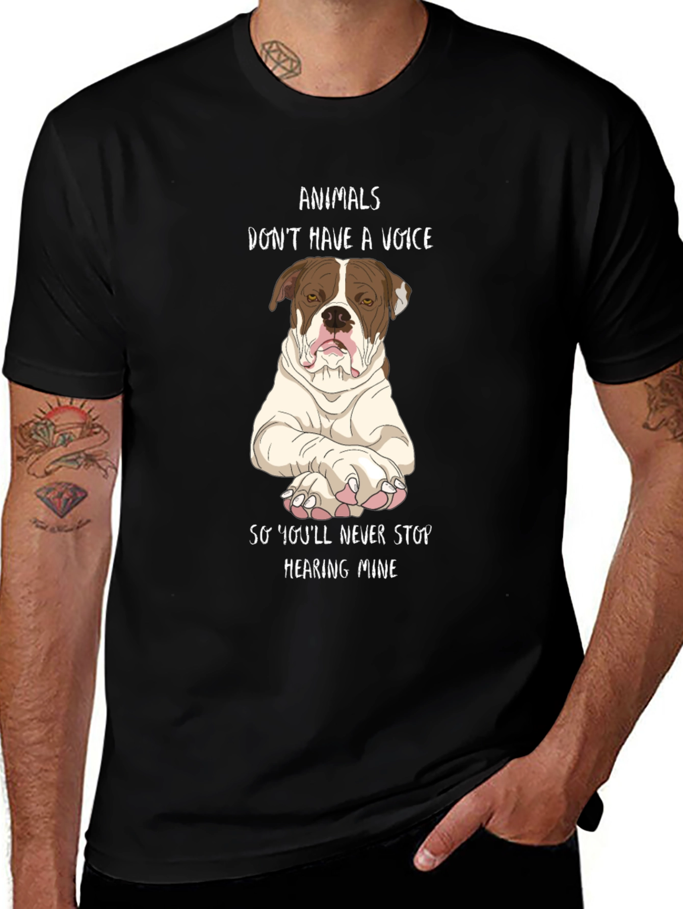 Variant 14 of Animals Don't Have A Voice Graphic Tee