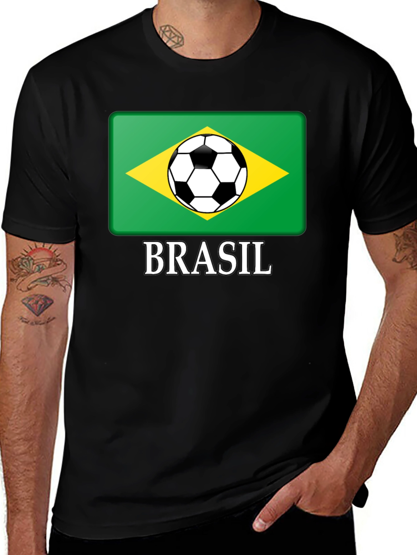 Brazil Soccer T-Shirt - Black