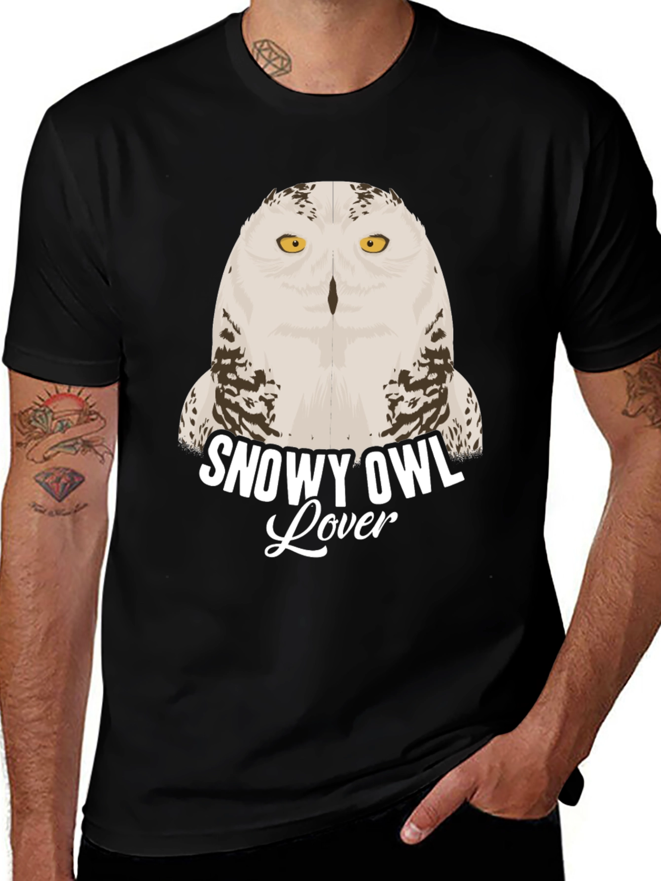 Variant 2 of Snowy Owl Lover Graphic T-Shirt