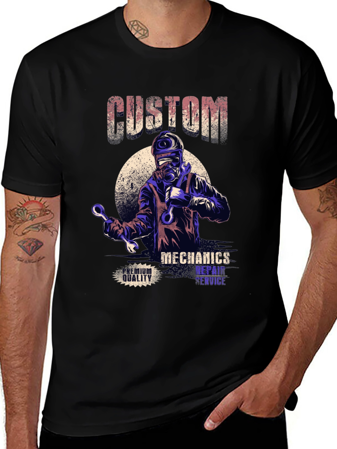 Variant 19 of Custom Mechanics Repair Service T-Shirt