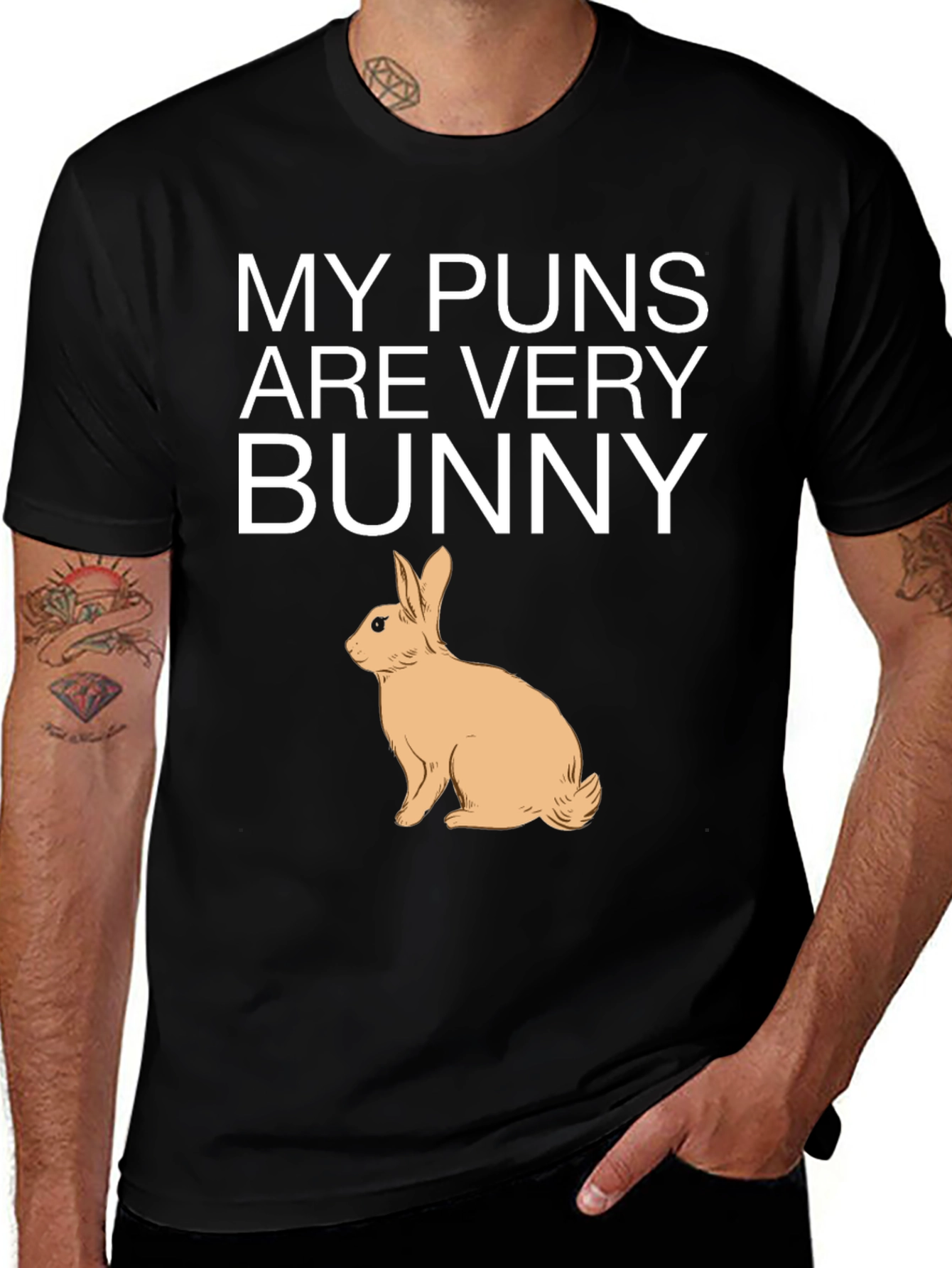 Variant 5 of My Puns Are Very Bunny Funny T-Shirt