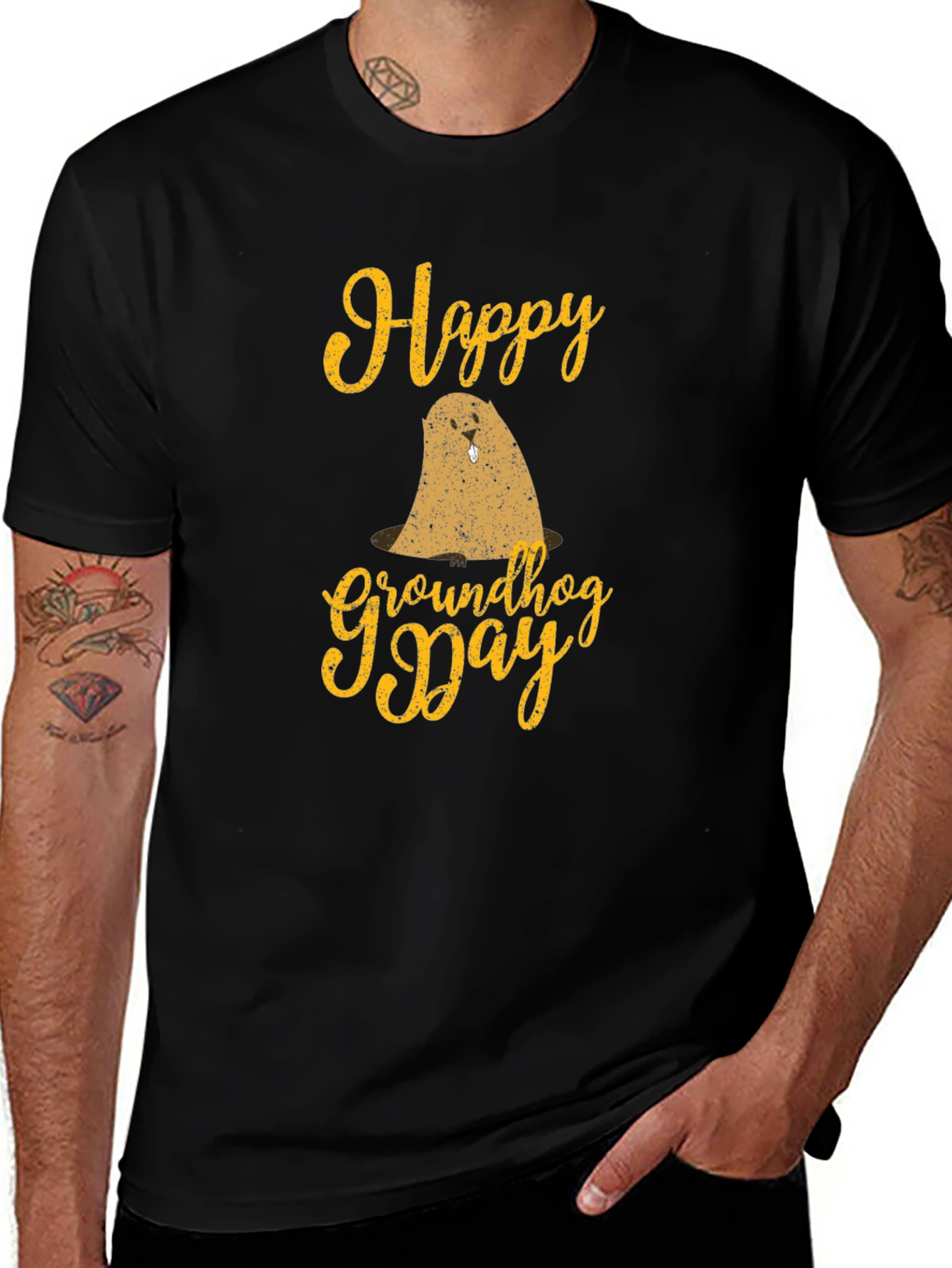 Happy Groundhog Day Graphic T-Shirt