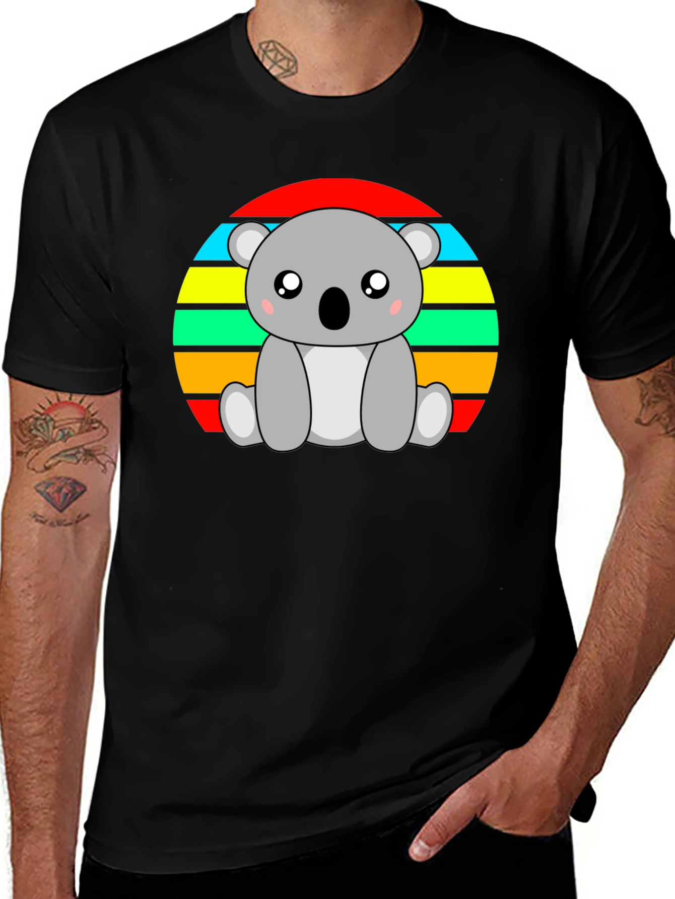 Variant 3 of Cute Koala Sunset Graphic Tee