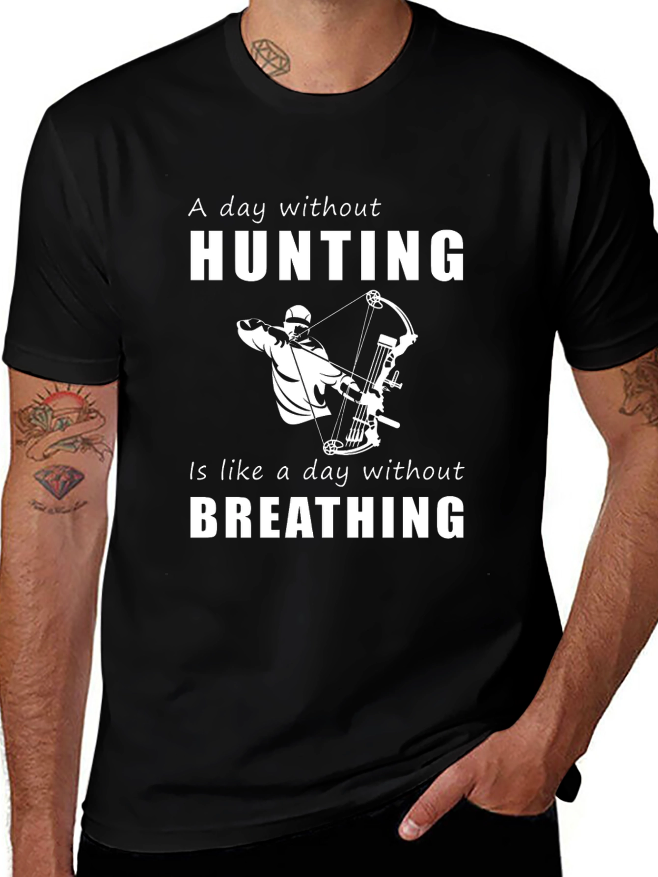 Variant 9 of Hunting is Breathing T-Shirt