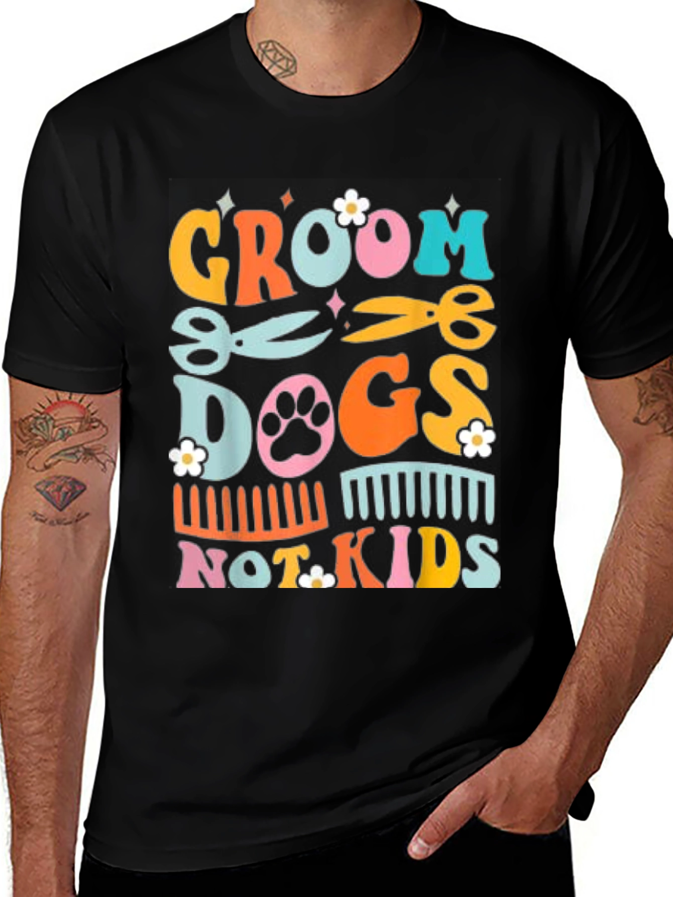 Variant 24 of Groom Dogs, Not Kids Graphic Tee