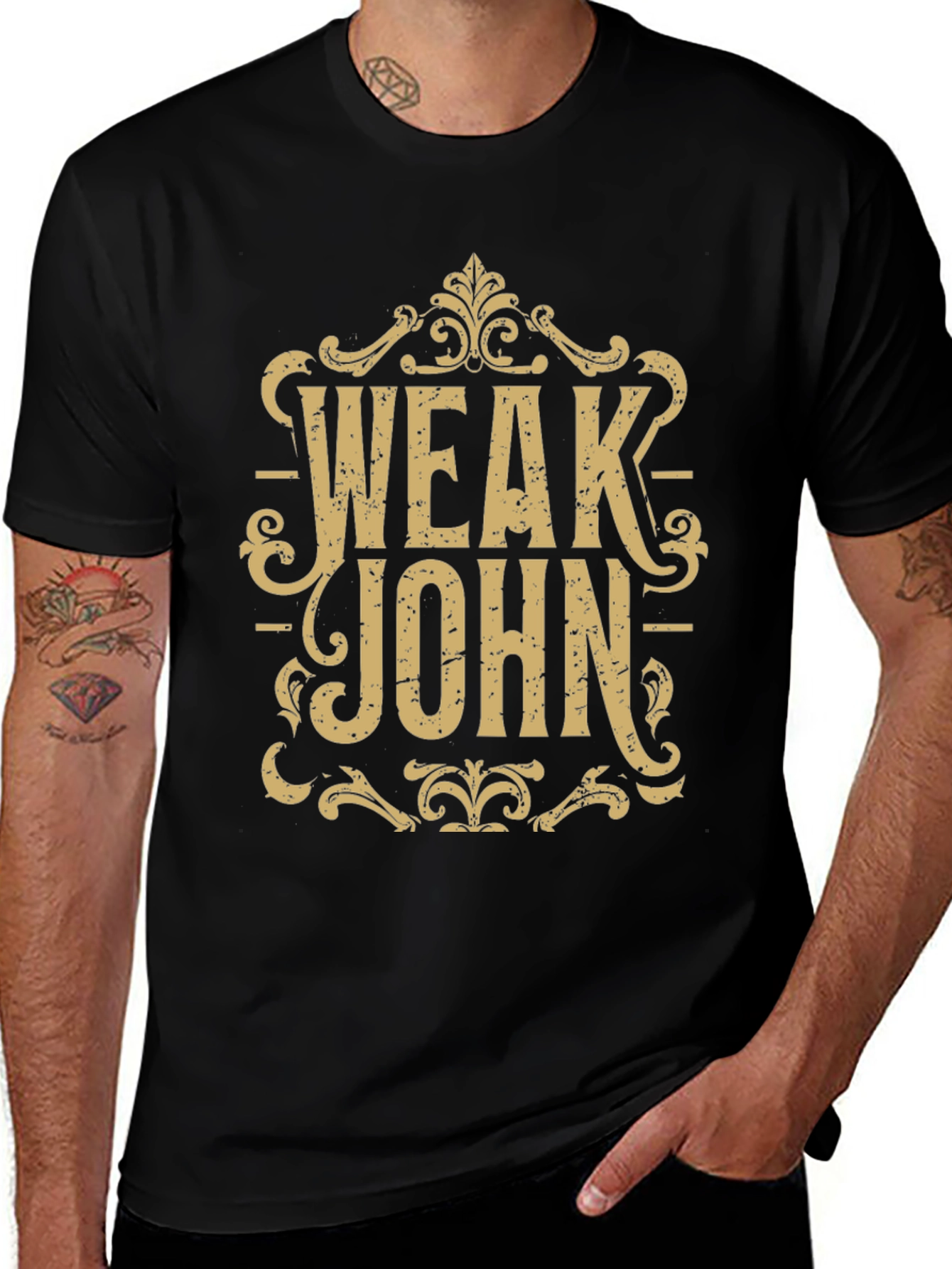 Variant 14 of Weak John Graphic T-Shirt - Funny Slogan Tee