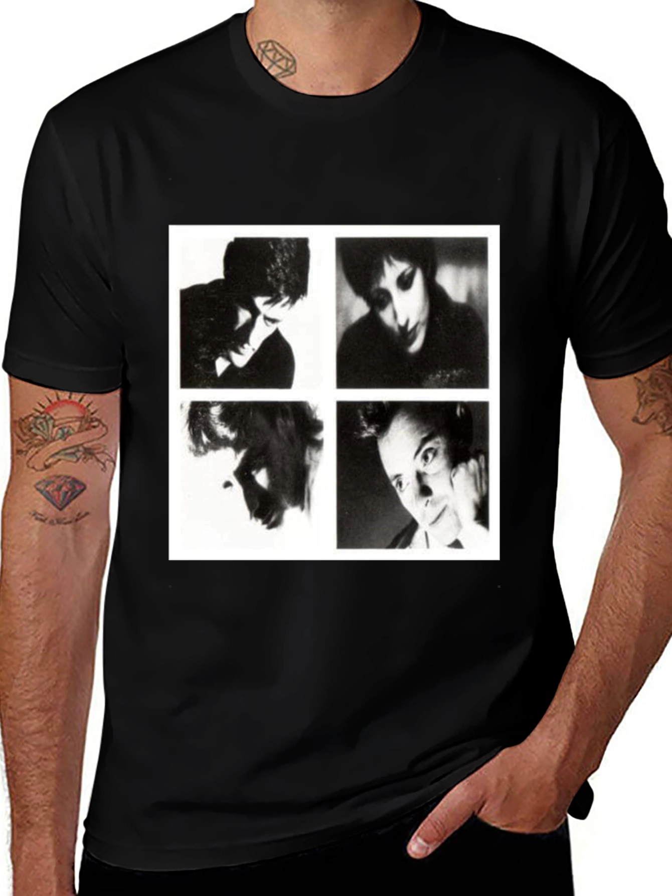 Variant 7 of New Order Band T-Shirt - Black Graphic Tee