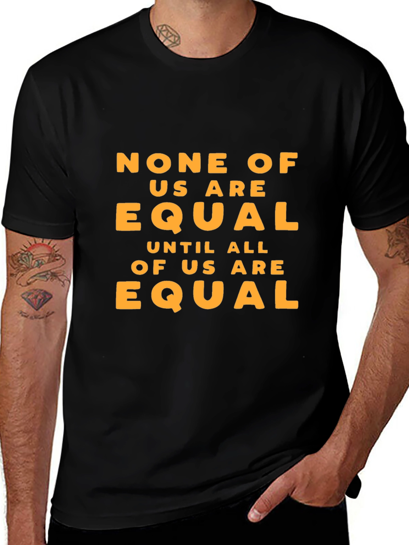 Variant 26 of Equality Statement Black T-Shirt