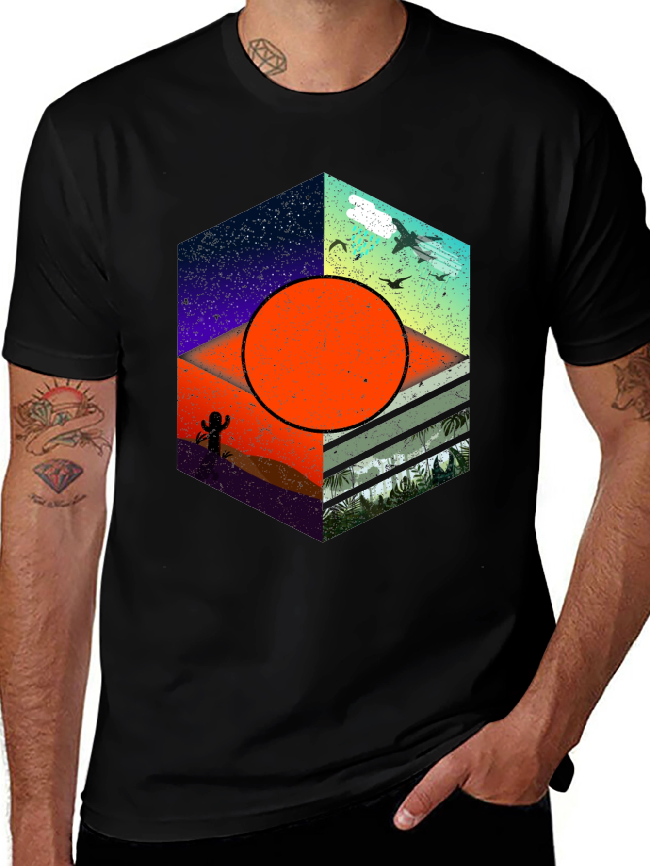 Variant 20 of Geometric Nature T-Shirt