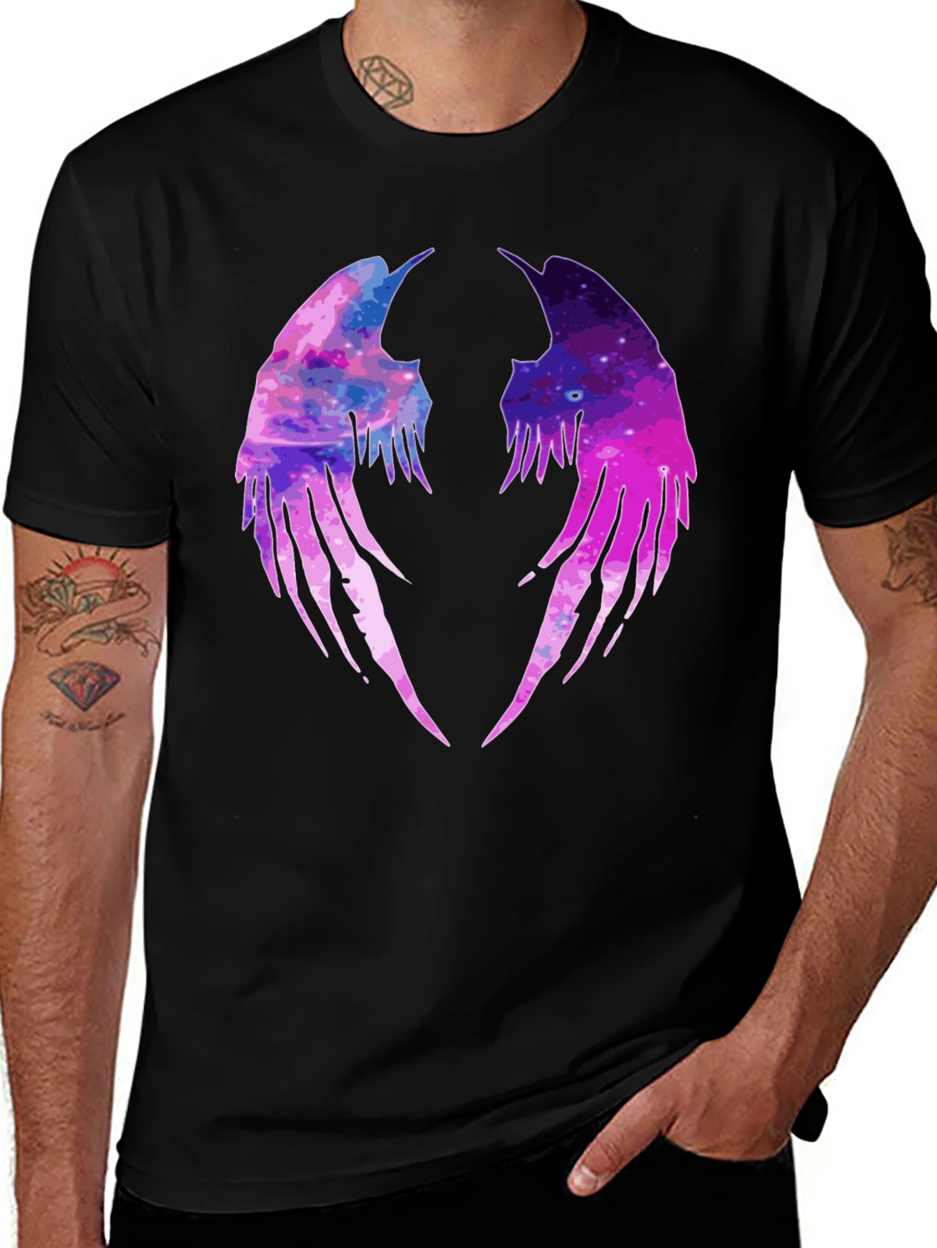 Variant 22 of Galaxy Wings Graphic T-Shirt - Unique Design