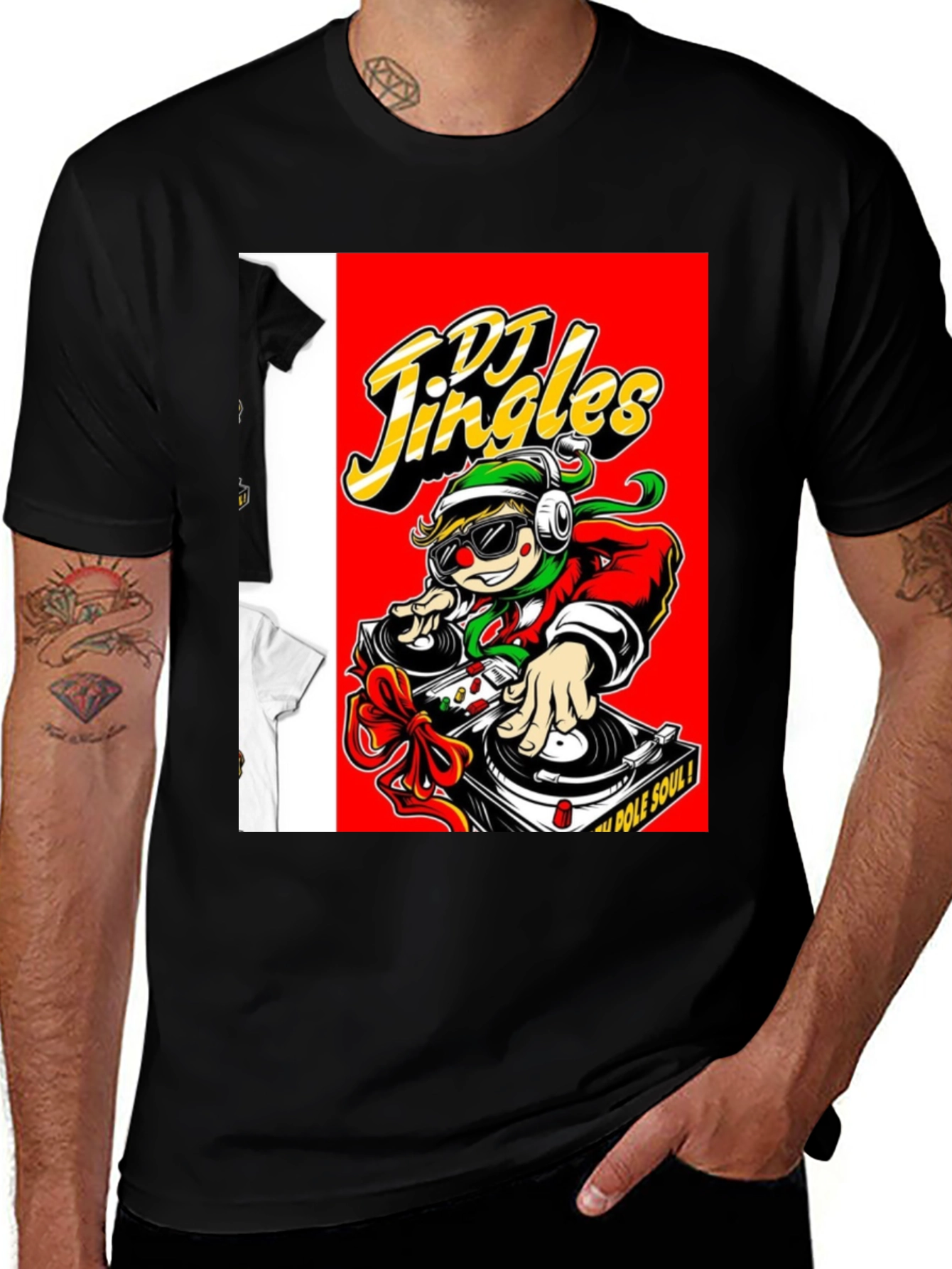 DJ Jingles Christmas T-Shirt - Holiday Party Apparel