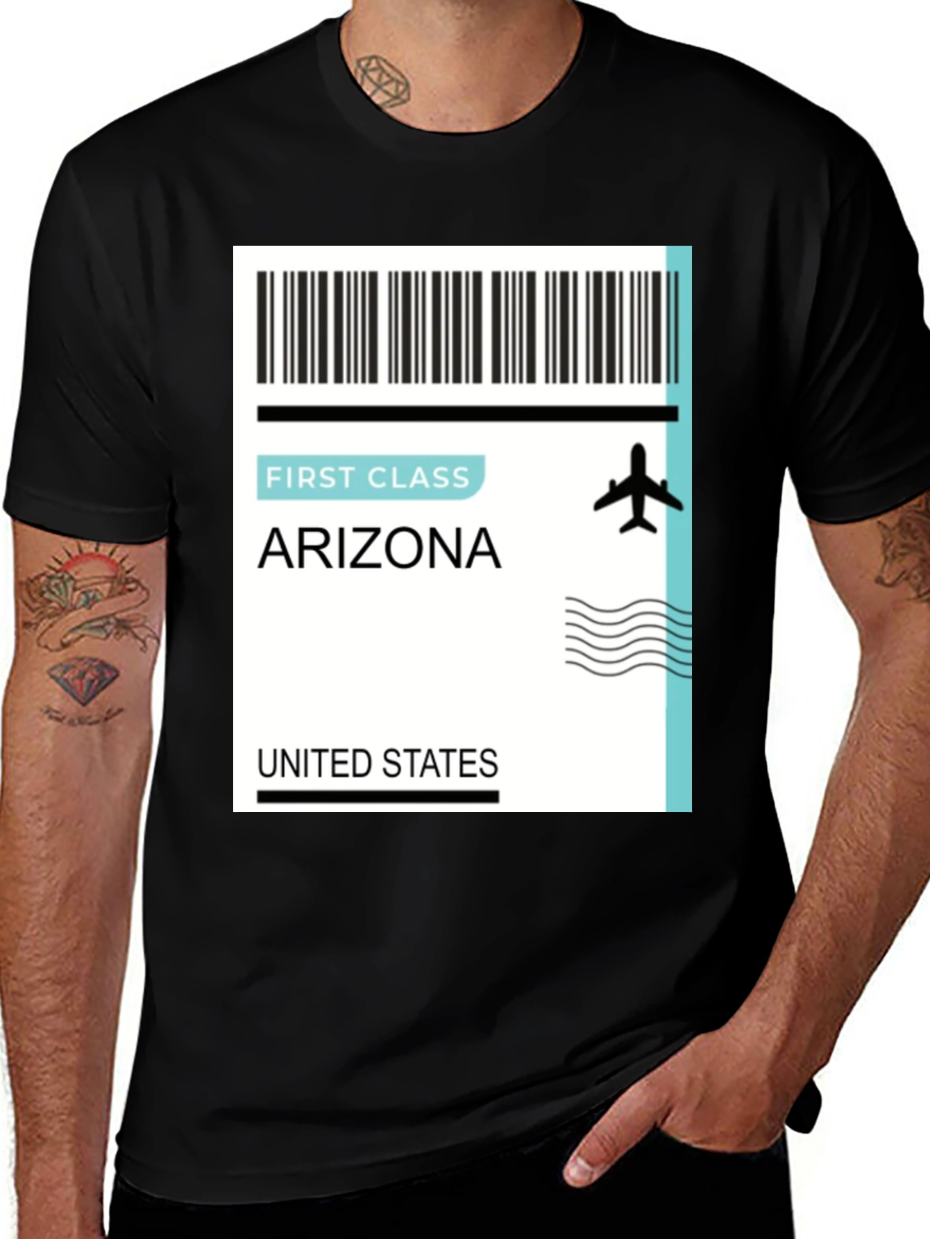 Variant 20 of Arizona First Class Ticket T-Shirt