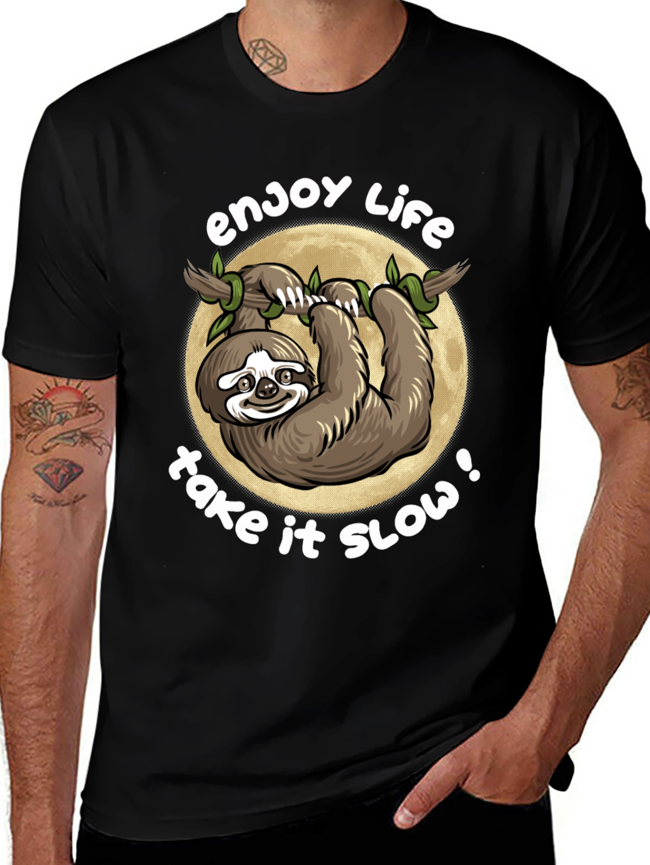 Variant 20 of Enjoy Life Sloth T-Shirt - Take it Slow!