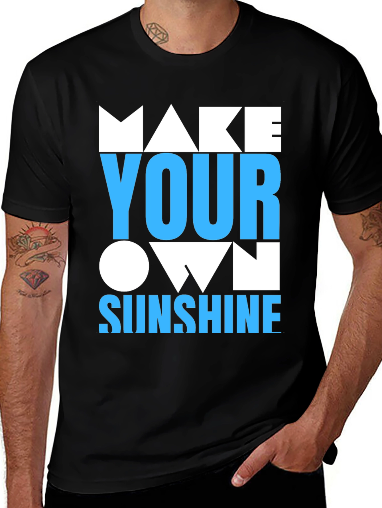 Variant 21 of Make Your Own Sunshine Graphic Tee - Stylish Cotton T-Shirt