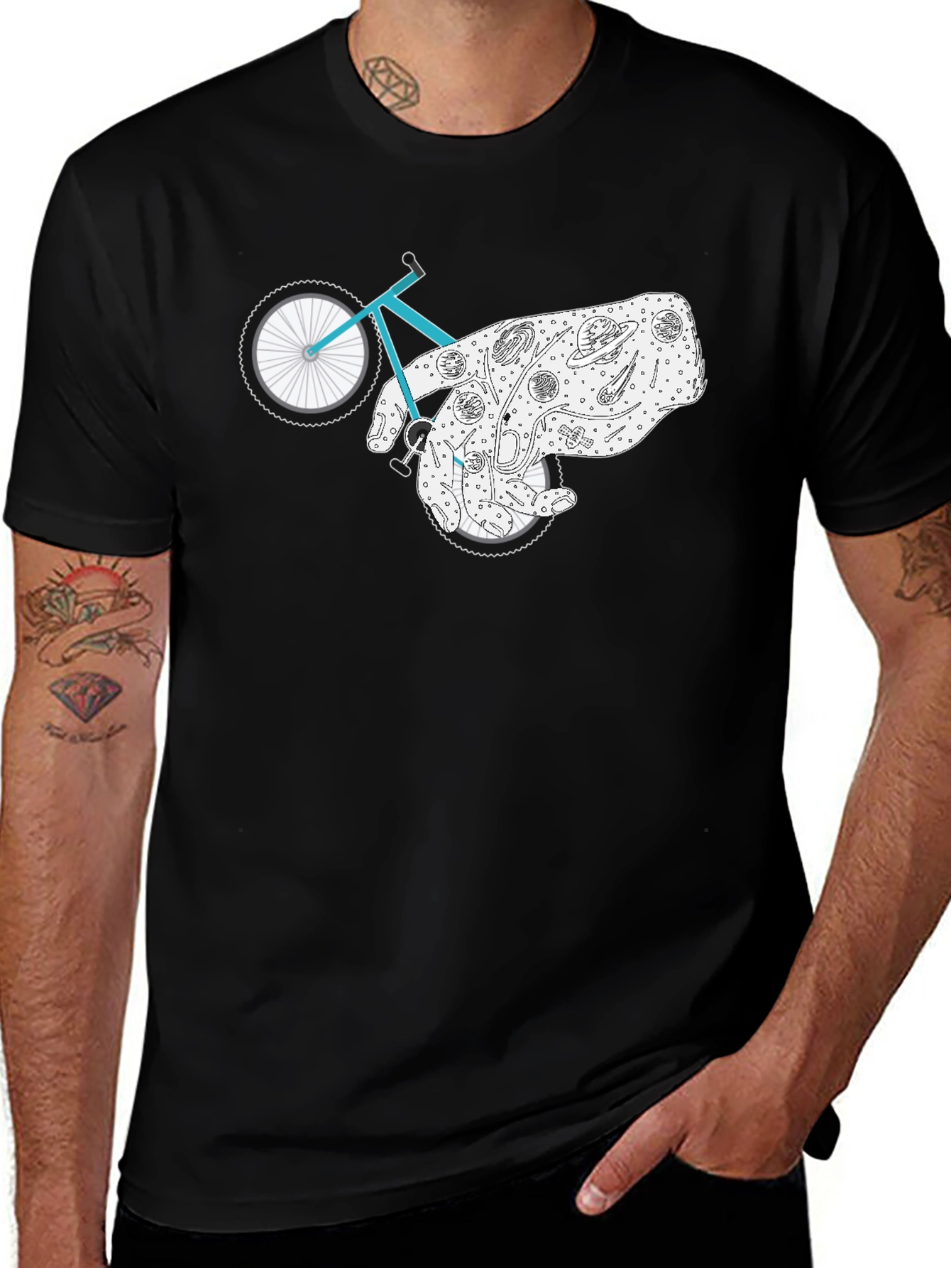 Cosmic Ride Graphic Tee - Black