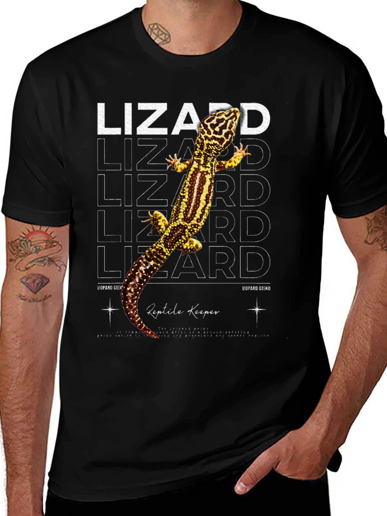Variant 27 of Leopard Gecko Reptile Keeper Graphic T-Shirt