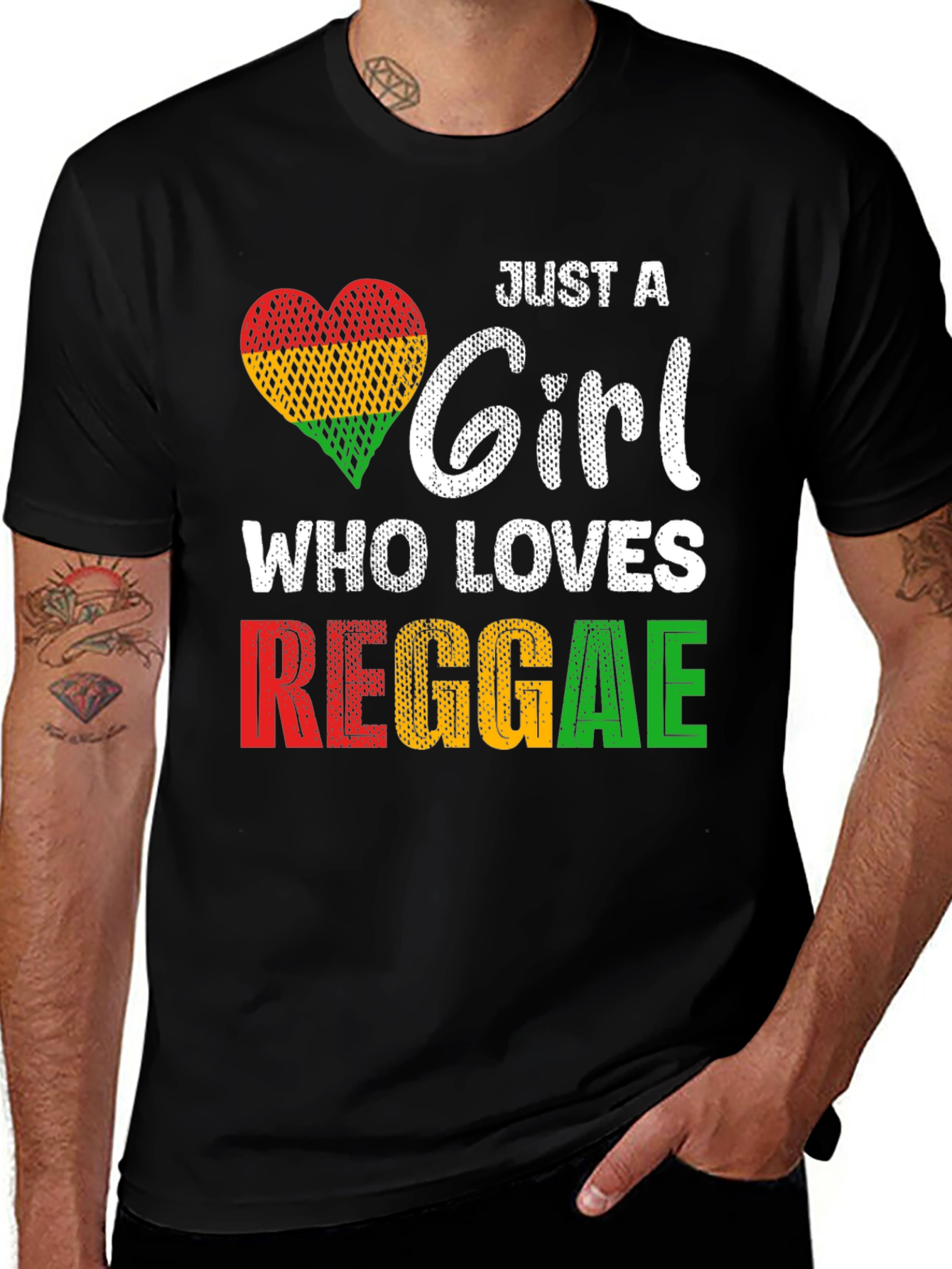 Variant 18 of Just a Girl Who Loves Reggae T-Shirt