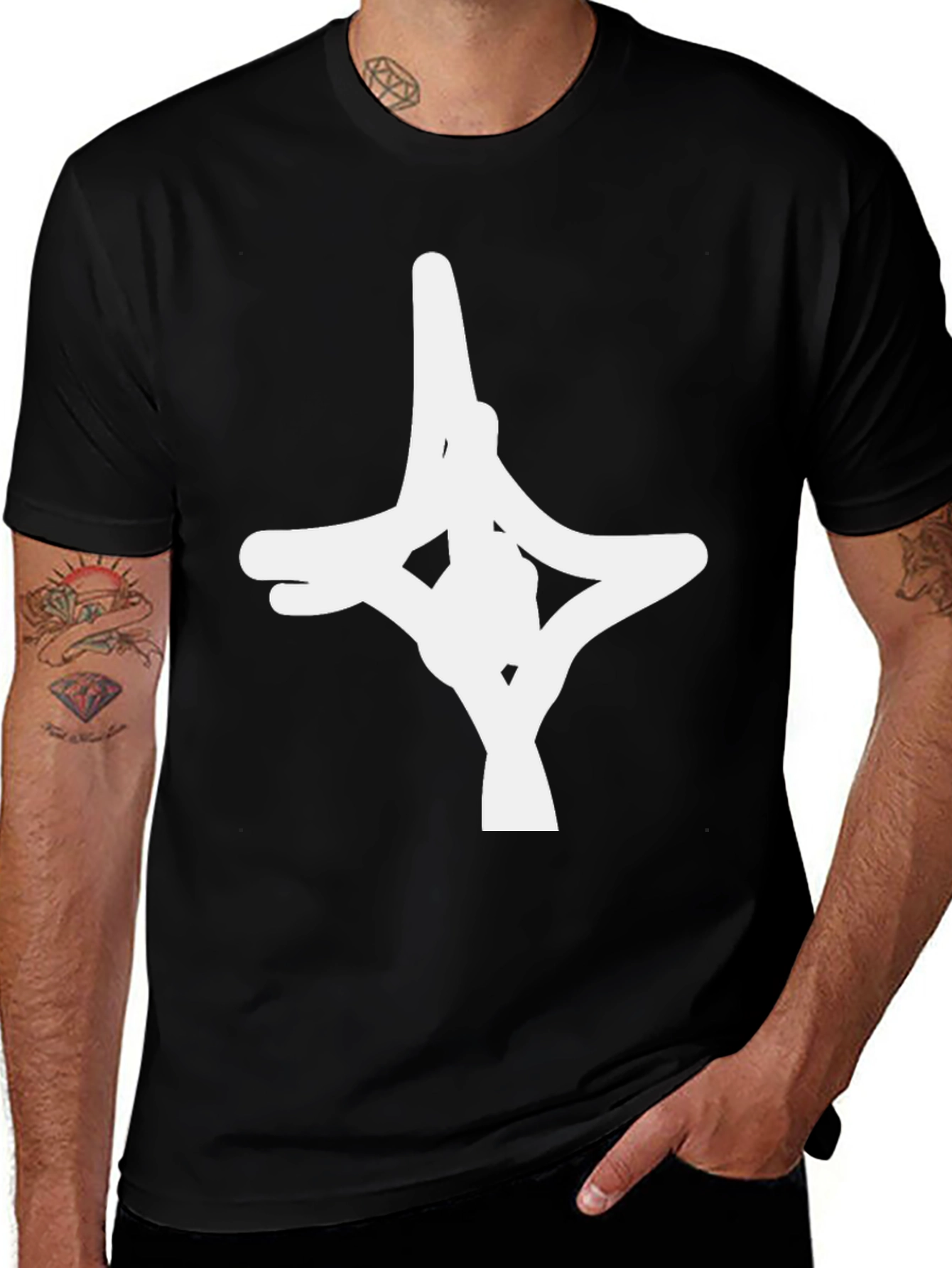 Variant 30 of Abstract Graffiti Style Black T-Shirt