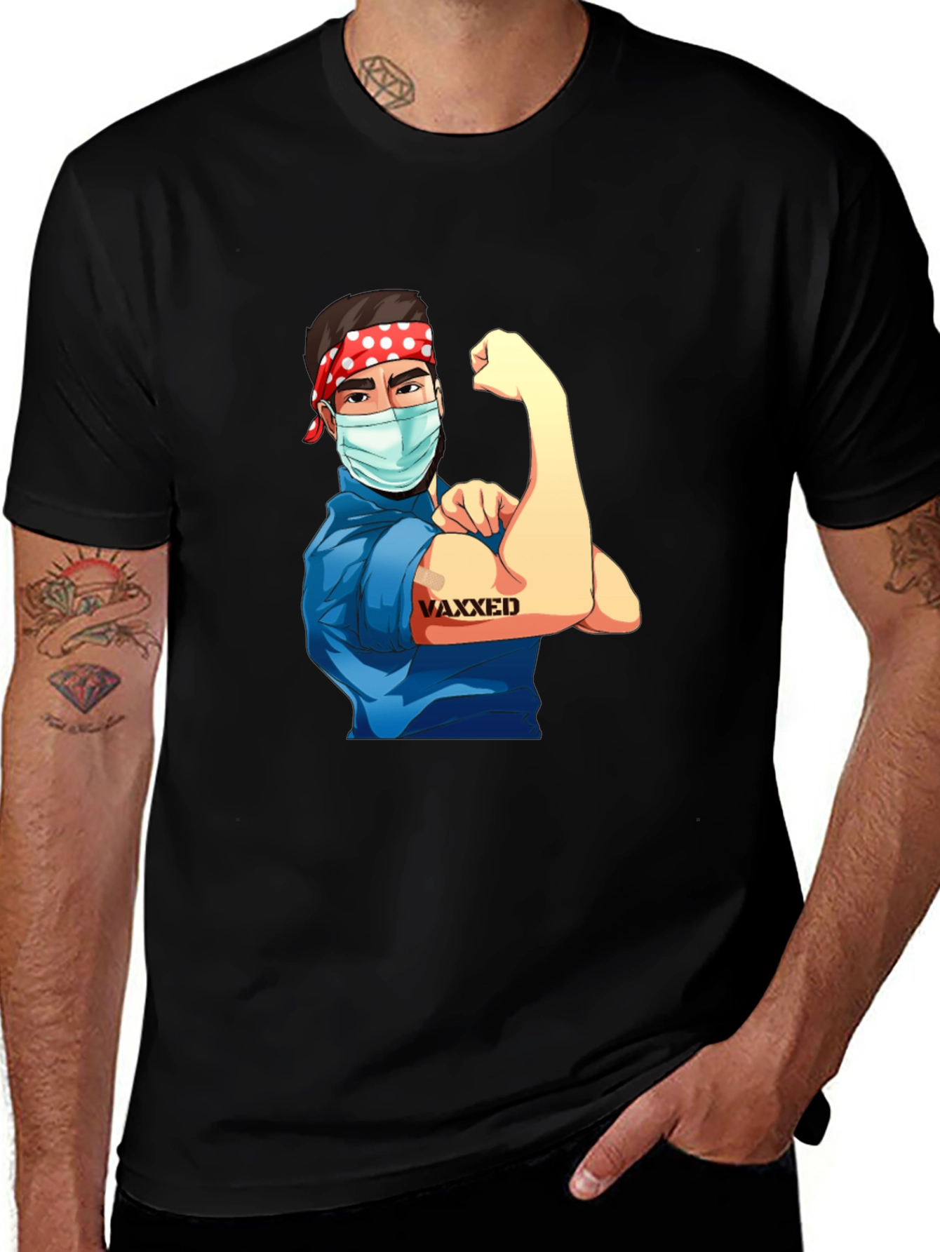 Variant 2 of Vaxxed Rosie the Riveter T-Shirt