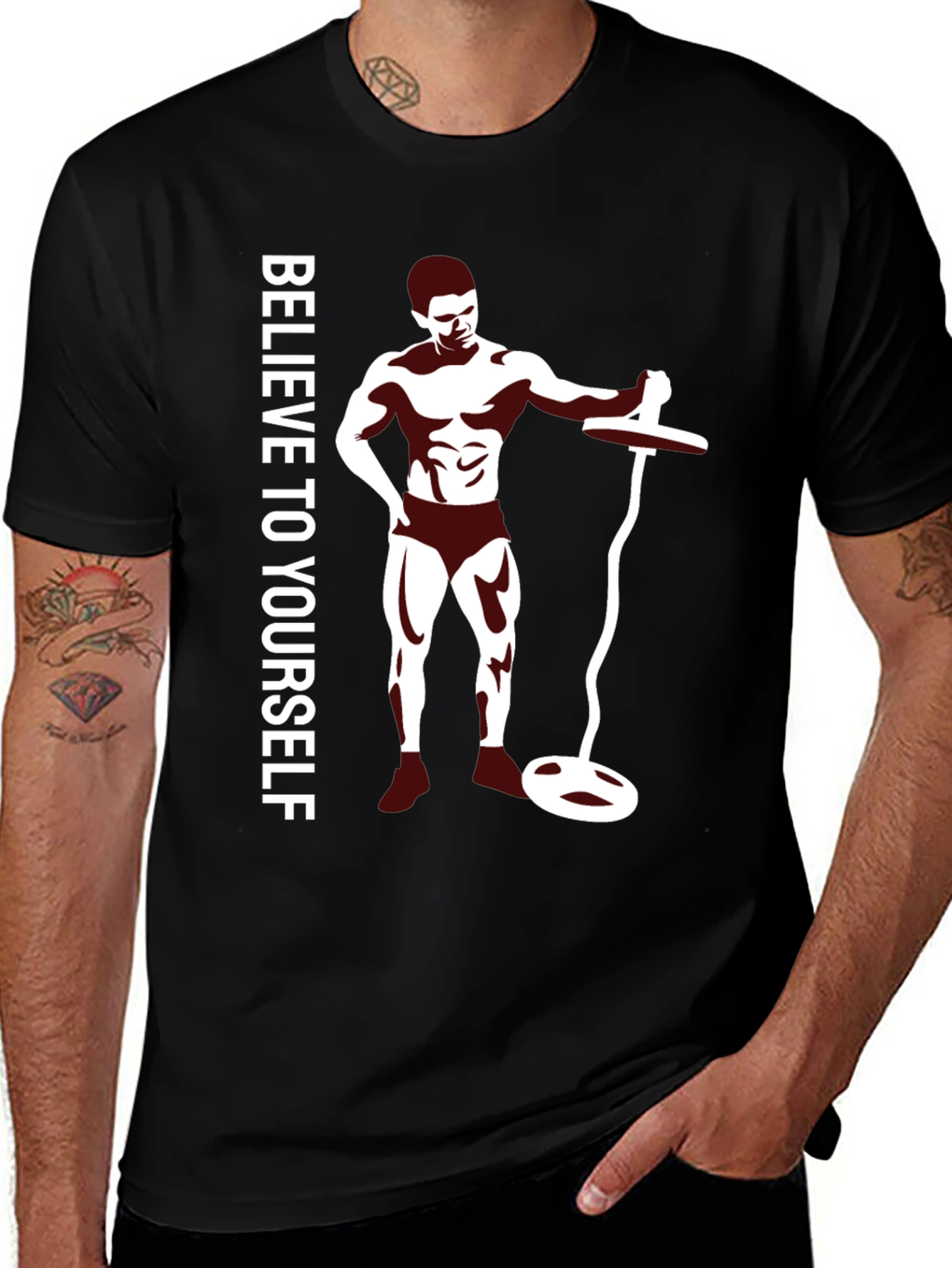 Believe T-Shirt - Bodybuilder Motivation Tee