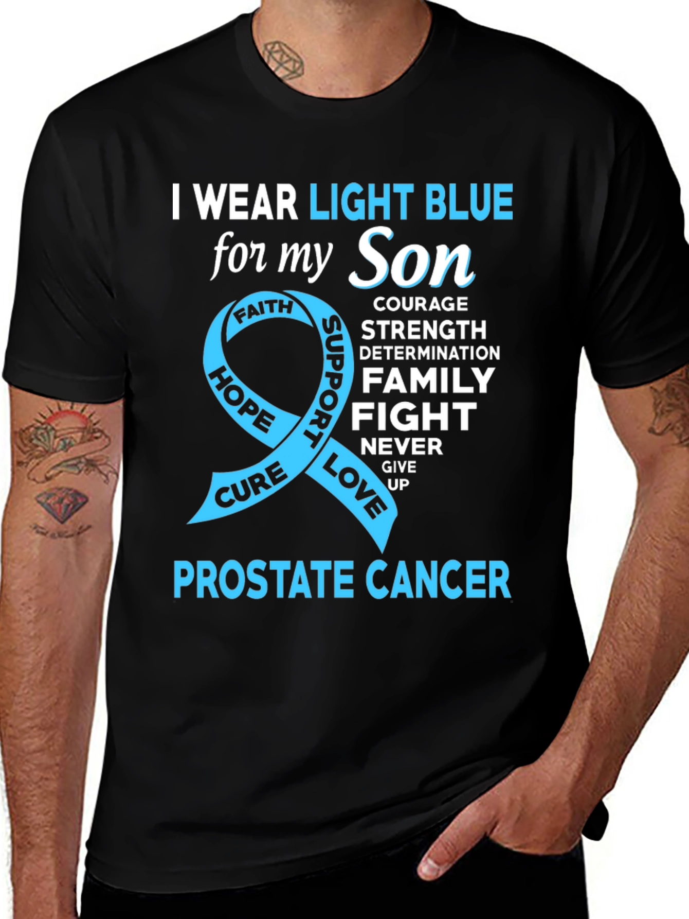 Prostate Cancer Awareness T-Shirt: Support for My Son