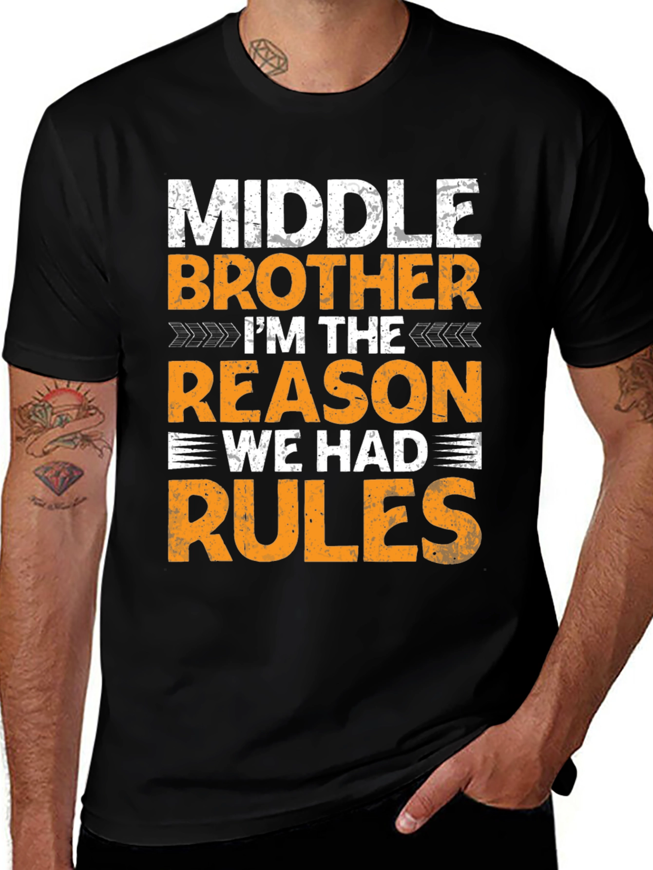 Variant 12 of Middle Brother Funny T-Shirt