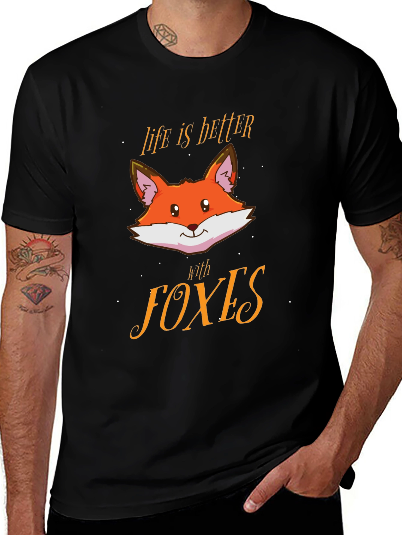 Variant 22 of Life is Better with Foxes Graphic Tee